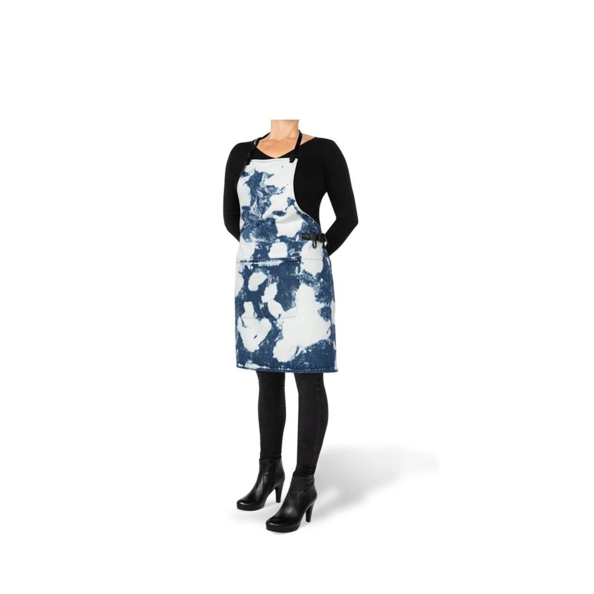 Dutchdeluxes apron in BBQ style, blue stained