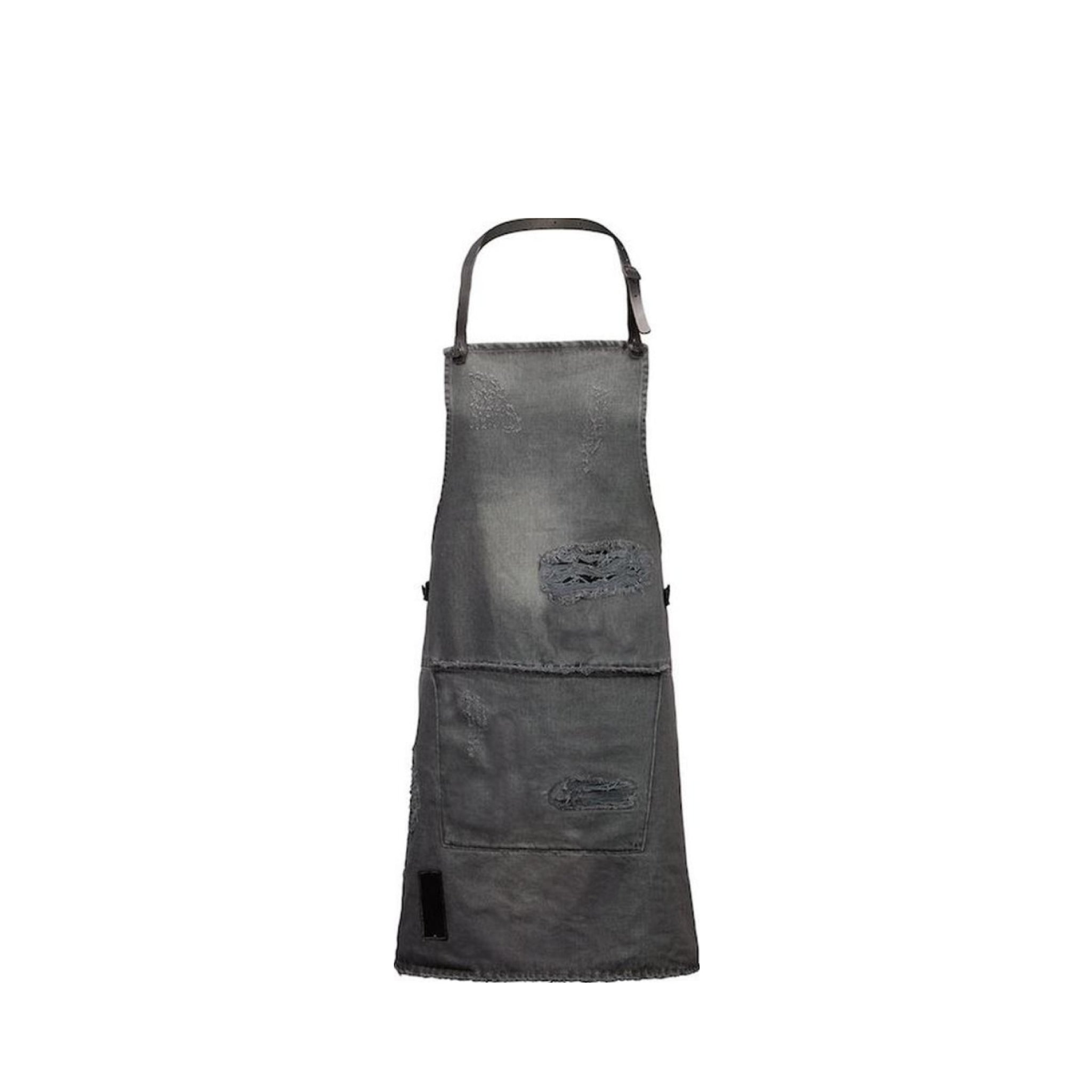 Dutchdeluxes apron in BBQ style Distressed Denim, Grey