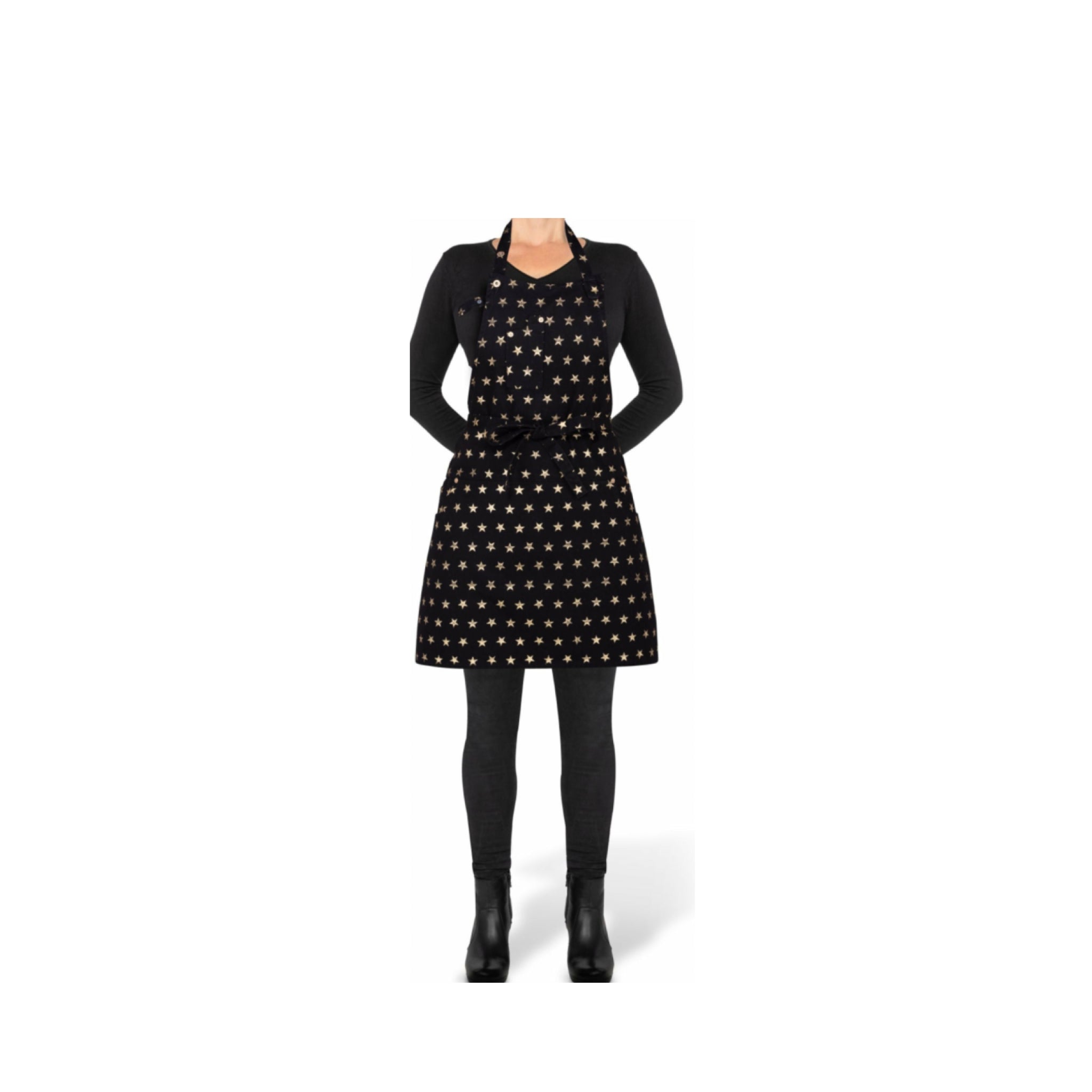 Dutchdeluxes Five Pocket Apron Slim Fit, Starry Black