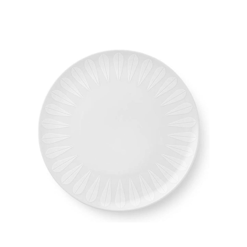 Lucie Kaas Arne Clausen plate white lotus, Ø28 cm