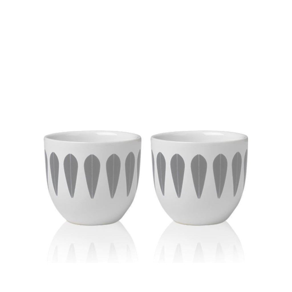 Lucie Kaas Arne Clausen egg cup grey, 2 pcs.
