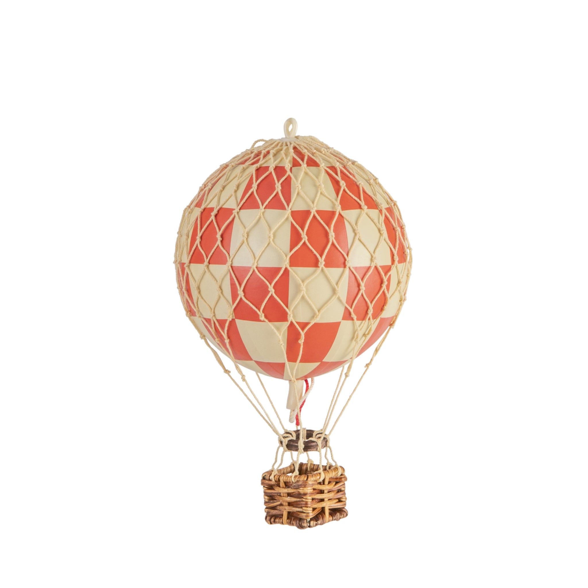 Authentic Models Floating The Skies Balloon Model, Check Red, Ø 8.5 Cm
