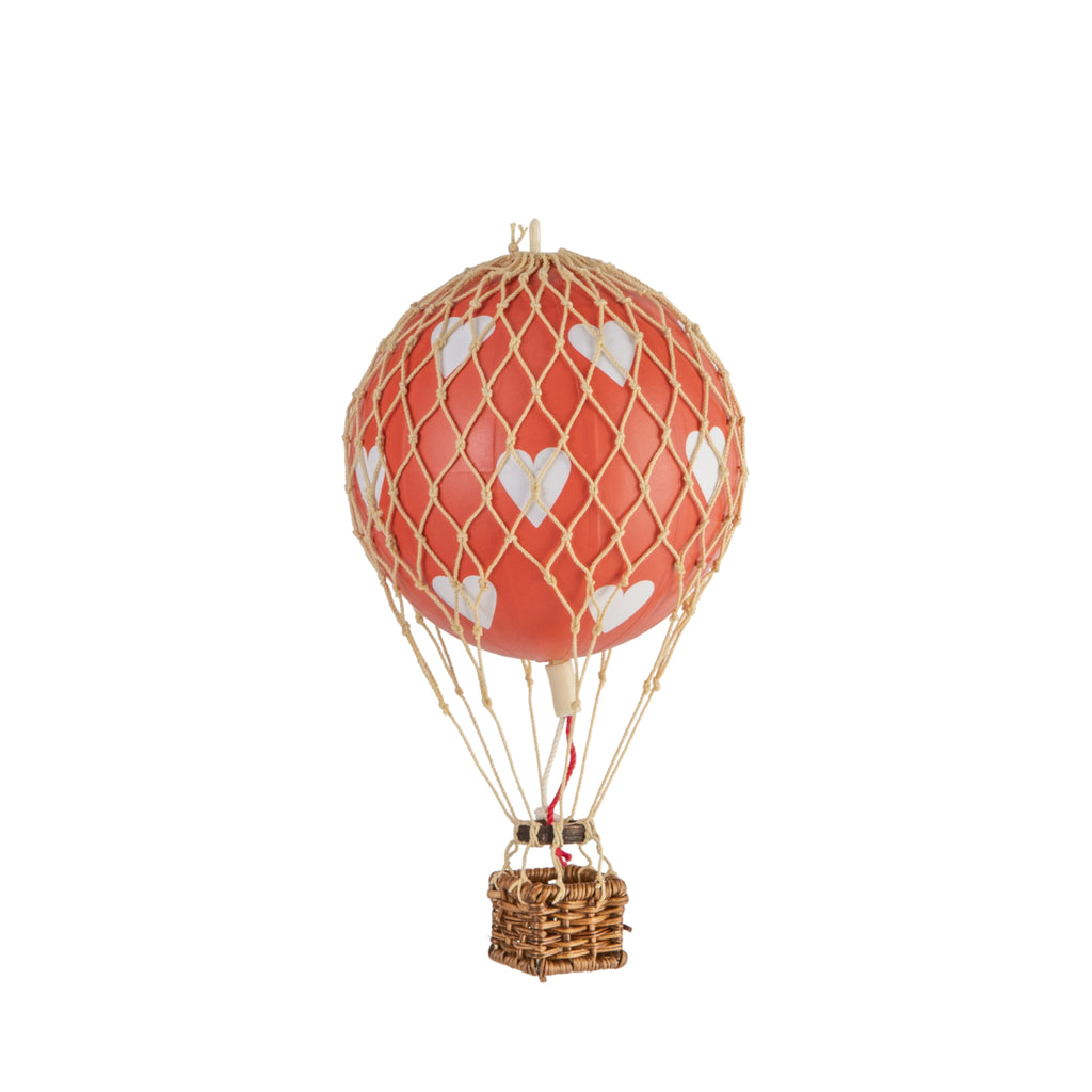 Authentic Models Floating The Skies Balloon Model, Red Hearts, Ø 8.5 Cm