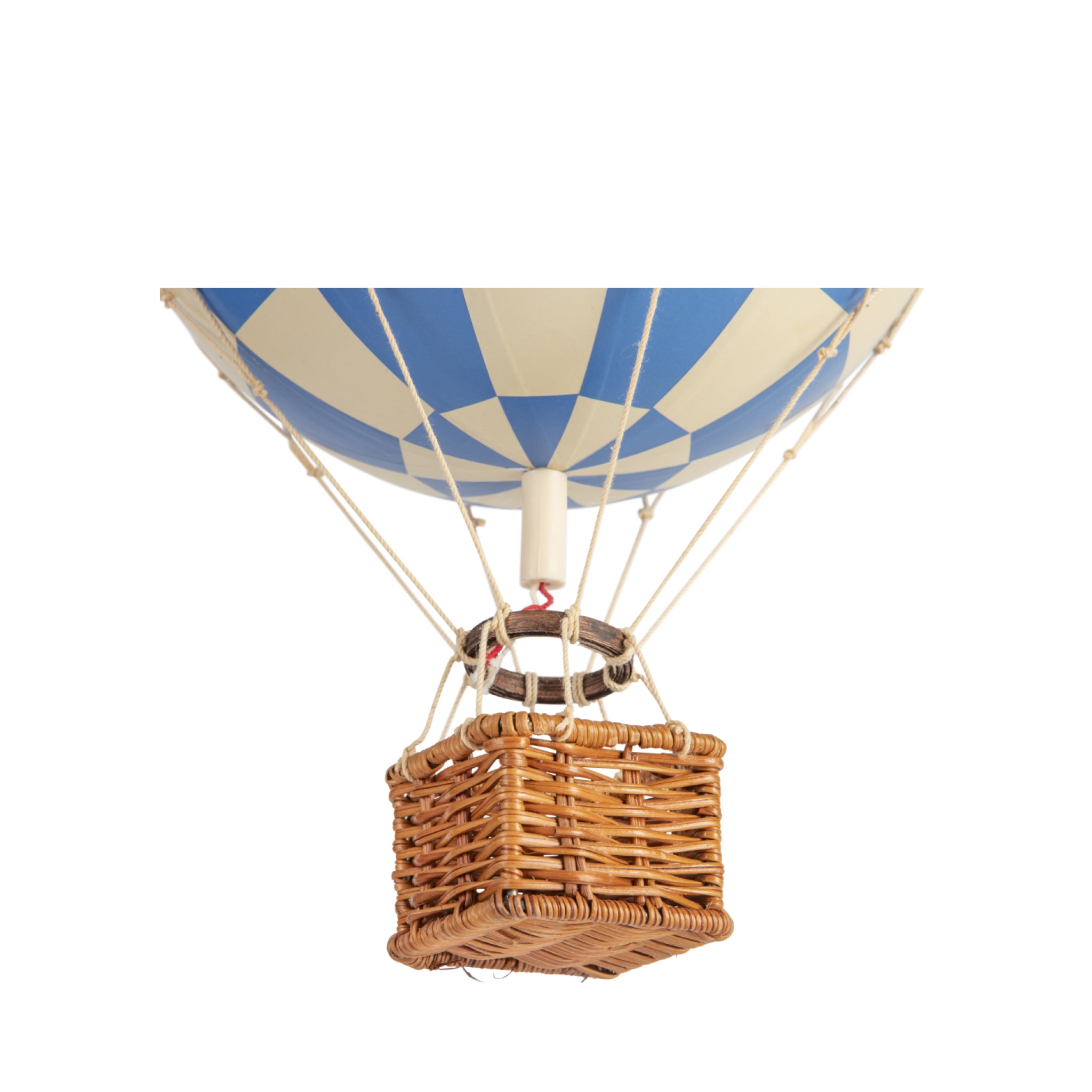 Authentic Models Travels Light Balloon Model, Check Blue, Ø 18 Cm