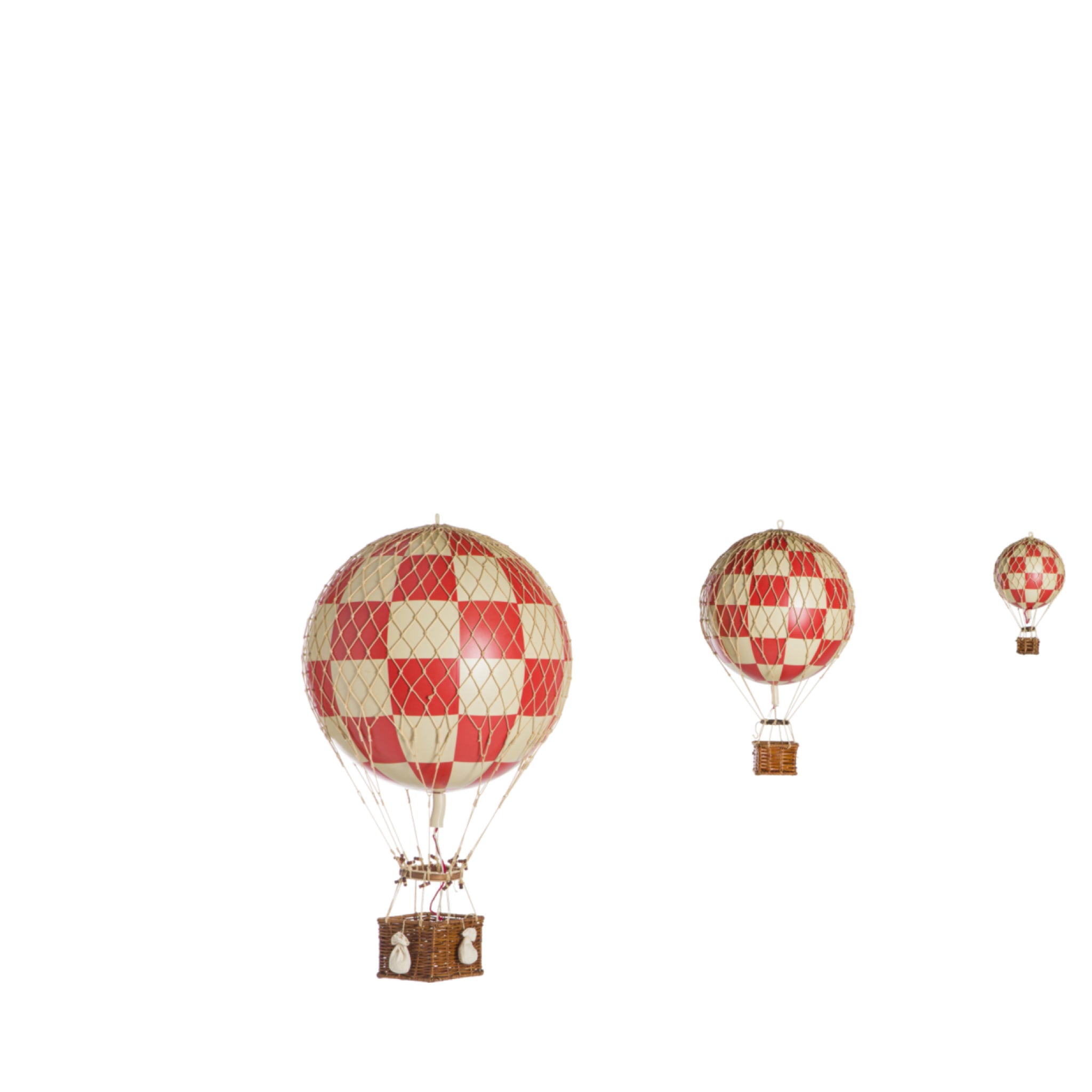 Authentic Models Royal Aero Balloon Model, Check Red, Ø 32 Cm