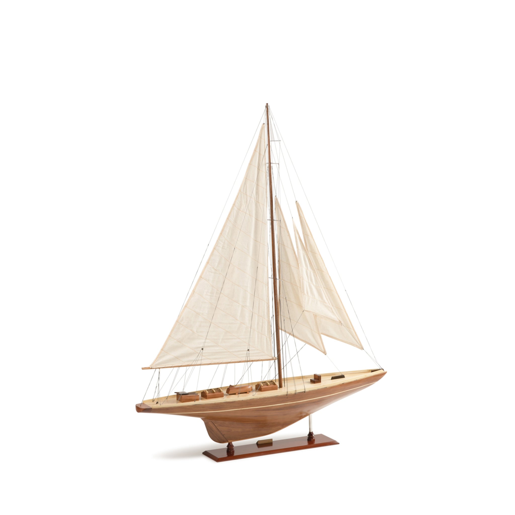 Authentic Models Shamrock Yacht Wood Sailing Ship Model