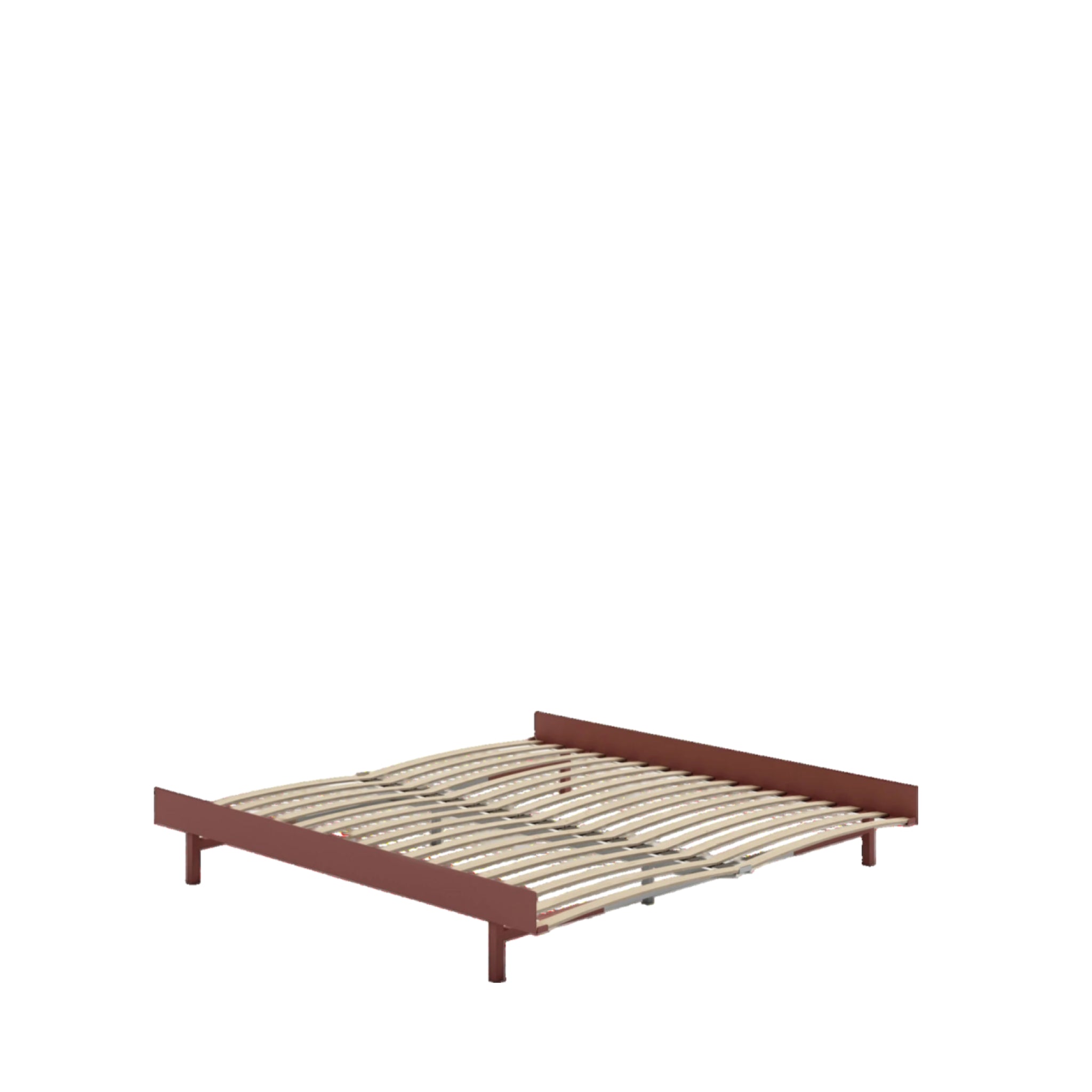 Moebe Bed, 180 Cm, Slats, Dusty Rose