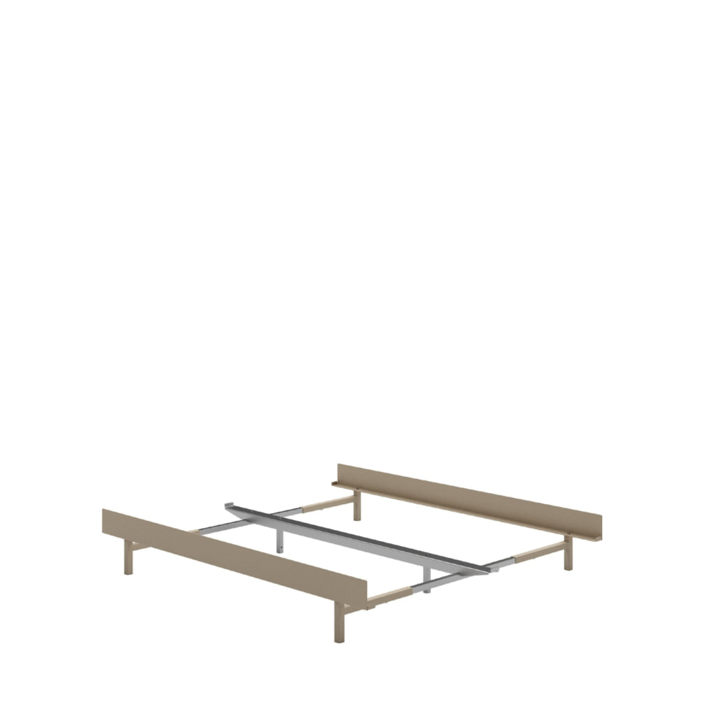 Moebe Sand Bed: Minimalist Steel Frame, Adjustable 90-180cm Size
