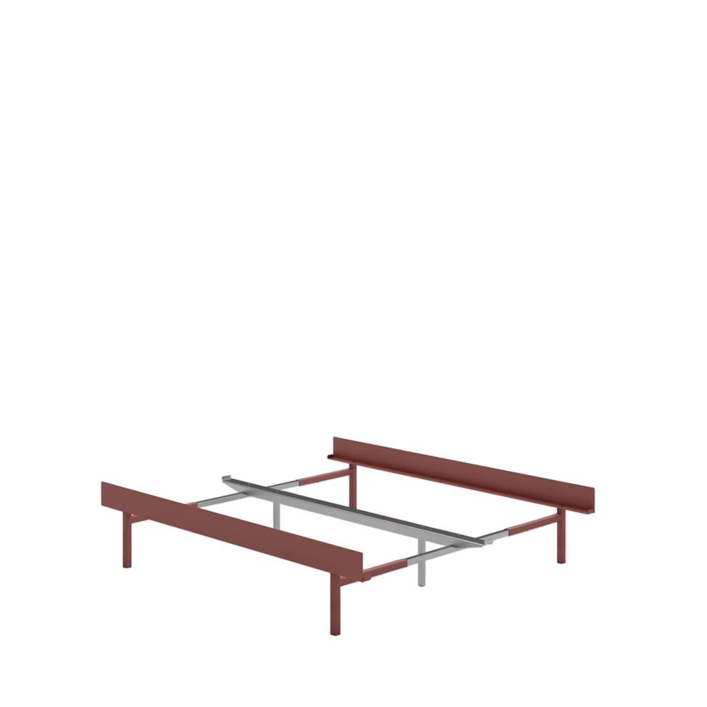 Moebe Bed, Tall Legs, 90-180 Cm, Dusty Rose