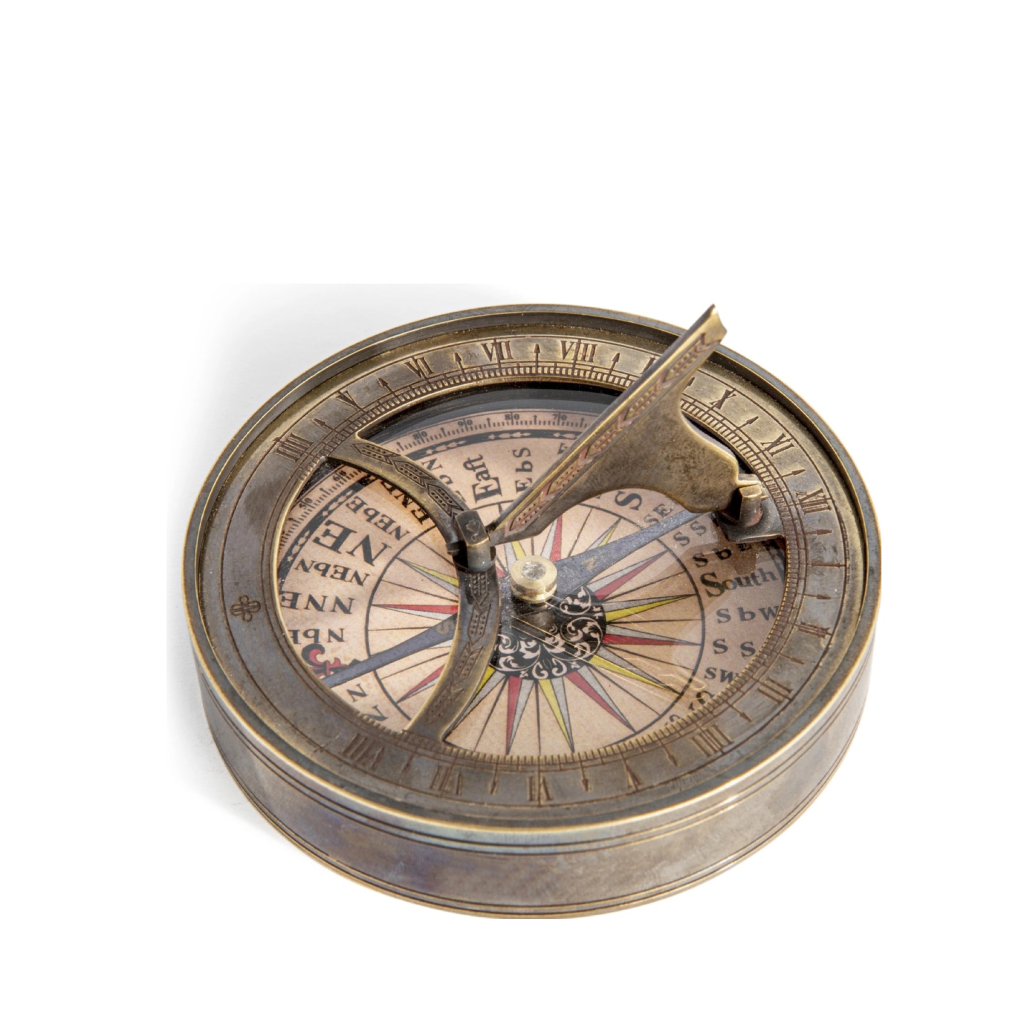 Authentic Models 18th C. Sundial & Compass