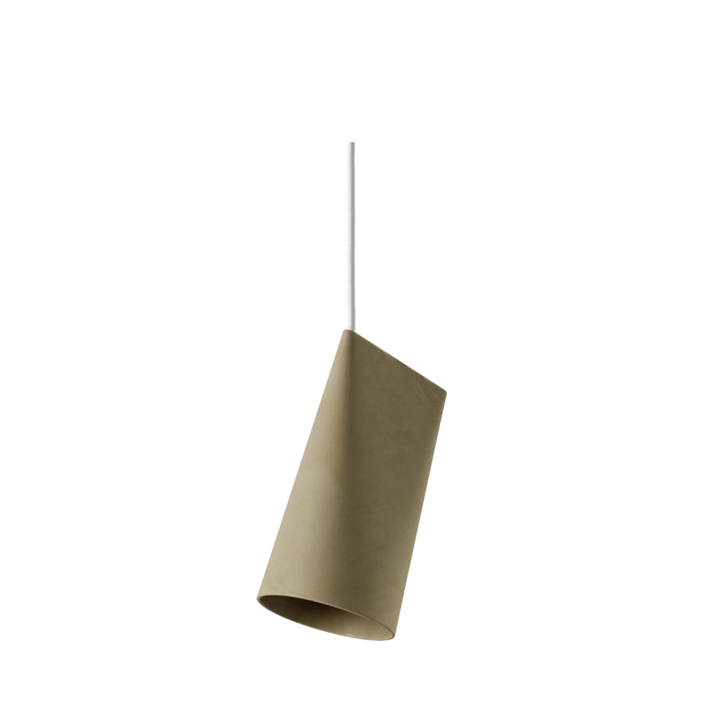 Moebe Ceramic Pendant, Olive, Narrow