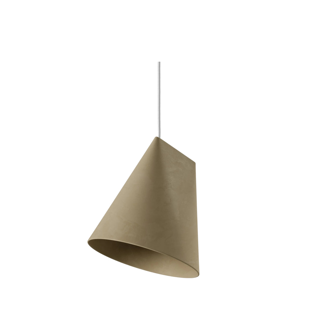 Moebe Ceramic Pendant, Olive, Wide