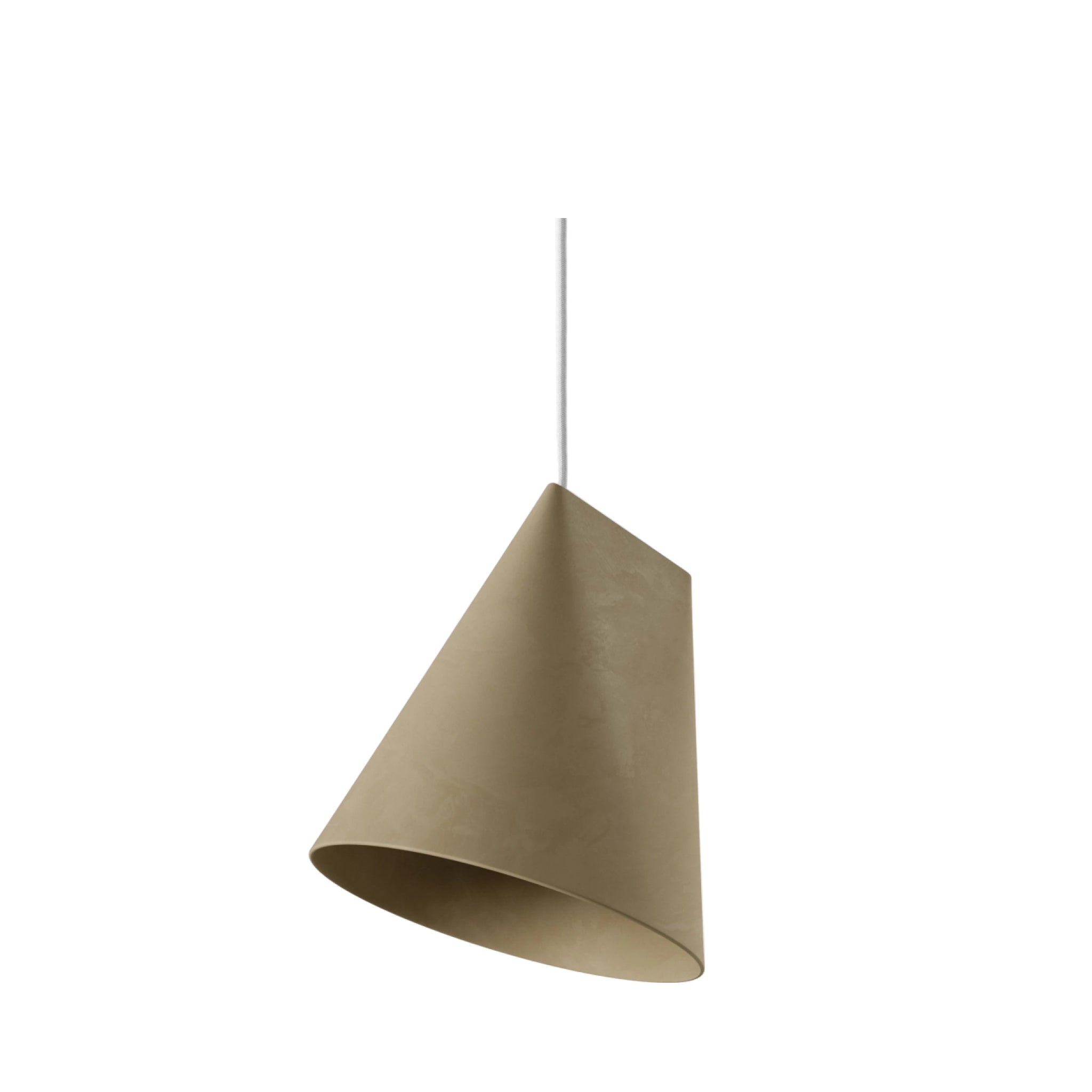 Moebe Ceramic Pendant, Olive, Wide