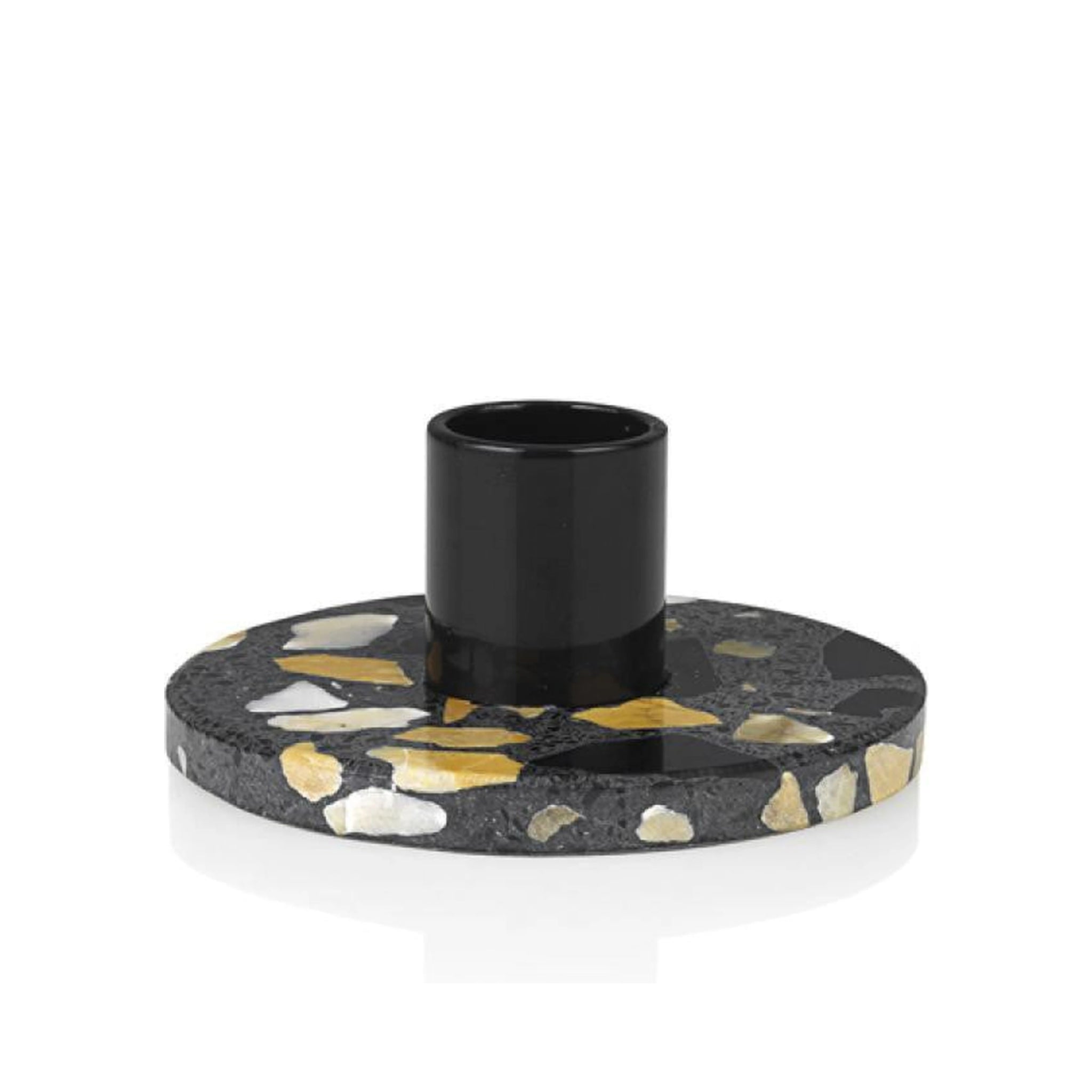 Lucie Kaas Erat Candlestick Black, 8,5cm