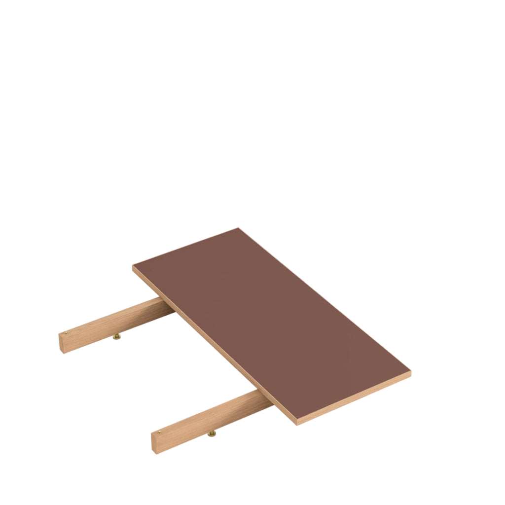 Moebe Extension Leaf, Rectangular Dining Table, Burgundy (fsc Mix Credit)