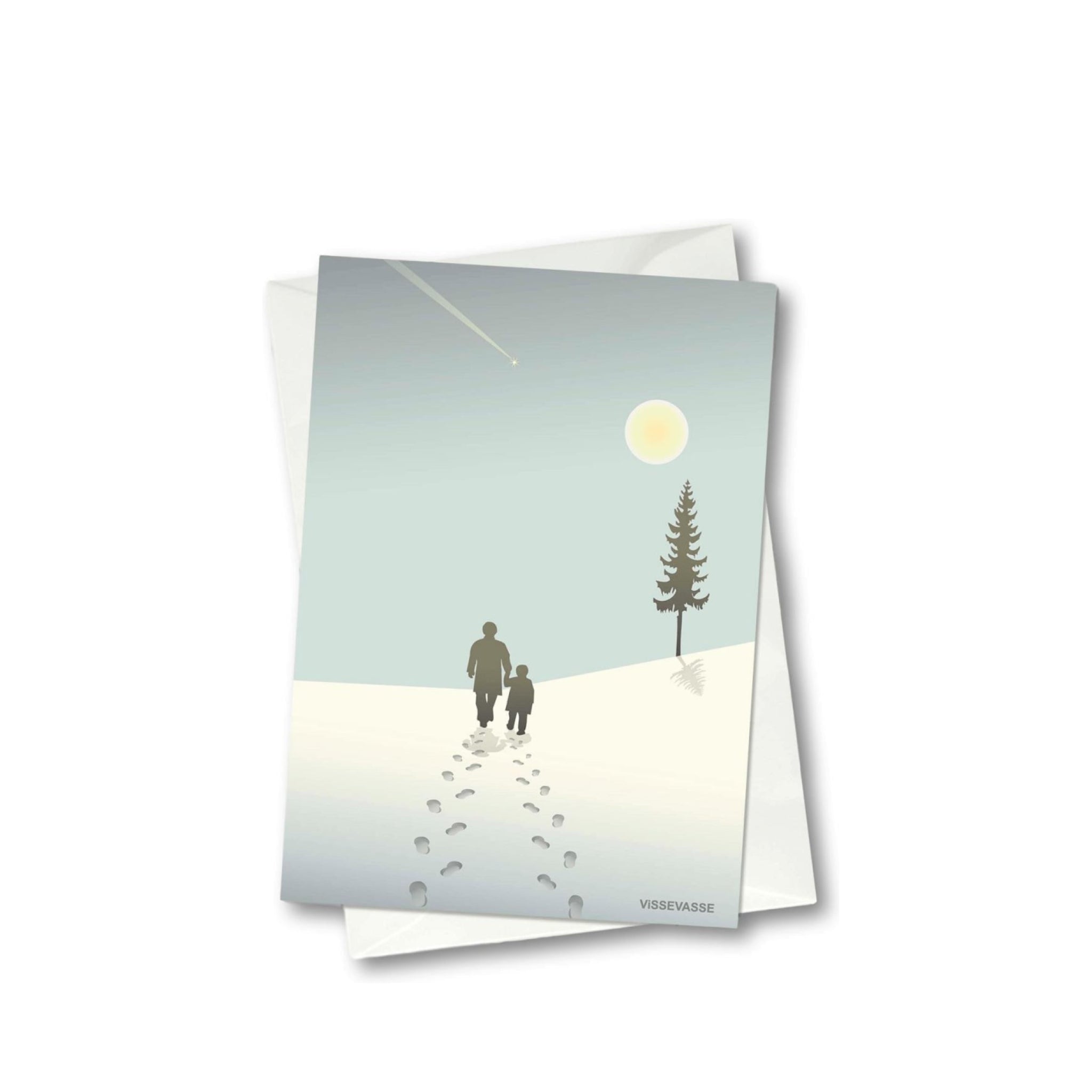 Vissevasse Hand In Hand Greeting Card, 10,5x15 Cm