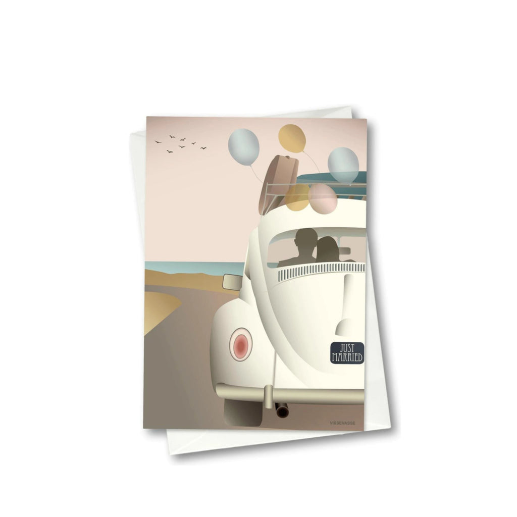 Vissevasse Newly Married Greeting Card, 10.5 X15 Cm