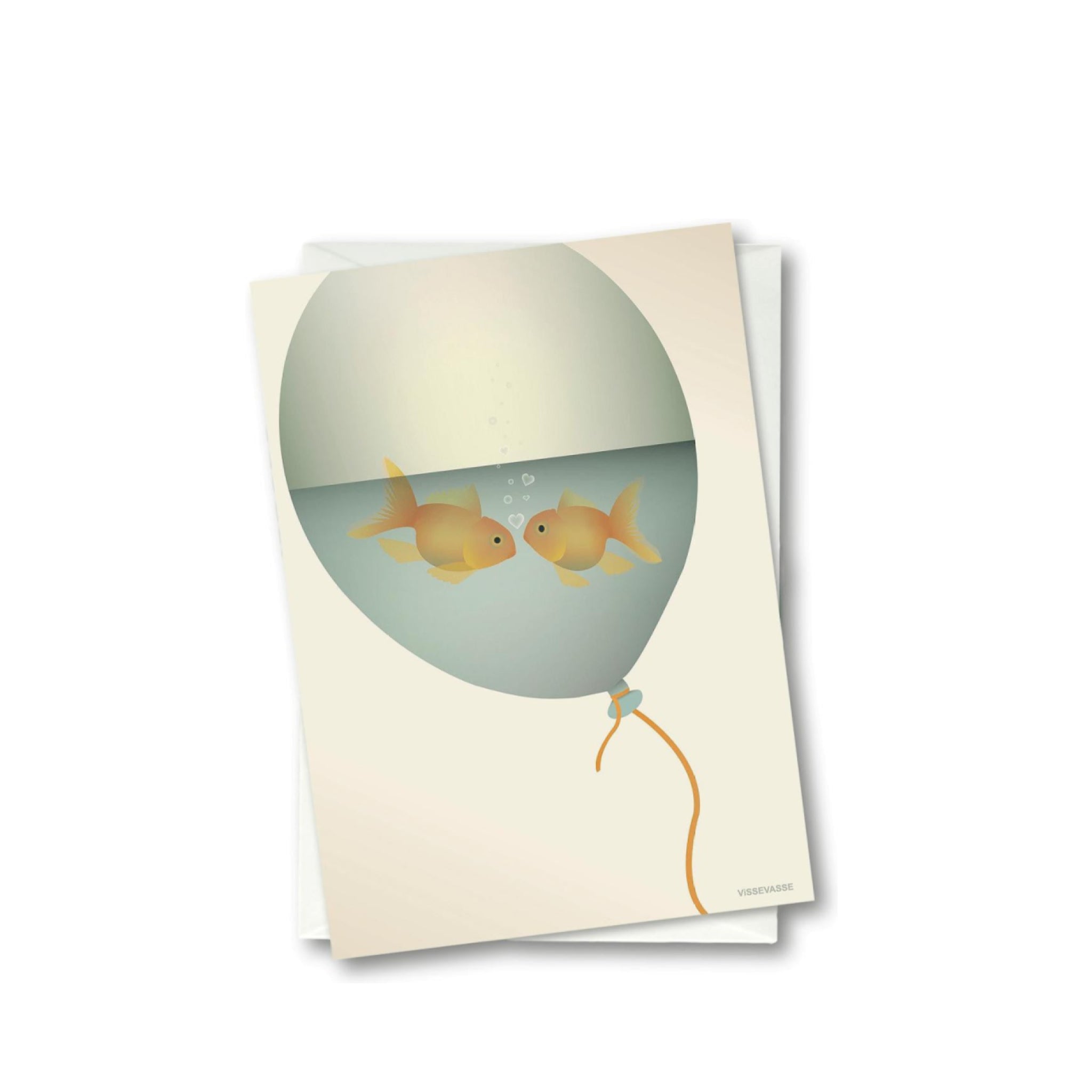 Vissevasse Love In A Bubble Greeting Card, 10,5x15cm
