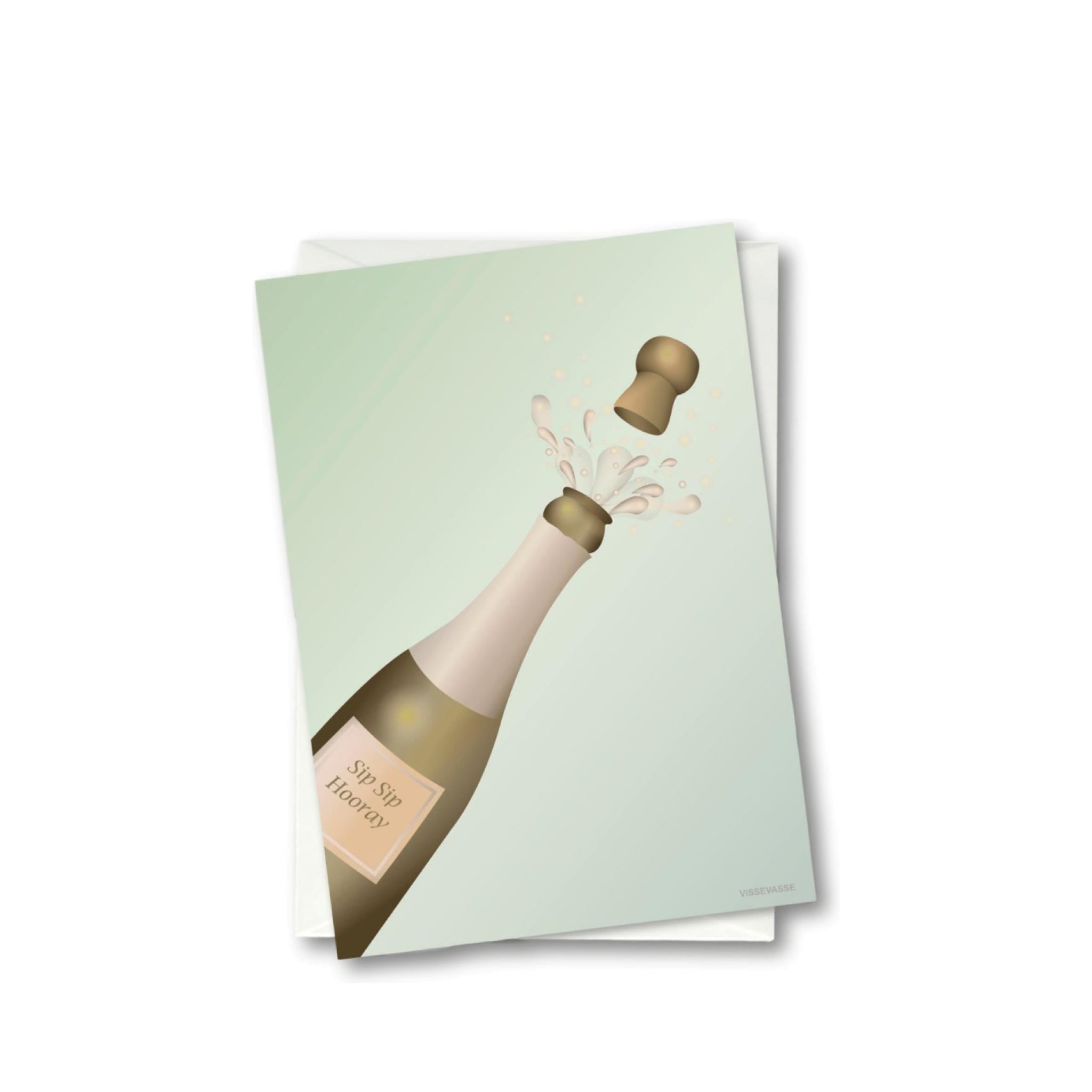 Vissevasse Cheers Greeting Card, 10.5 X15 Cm