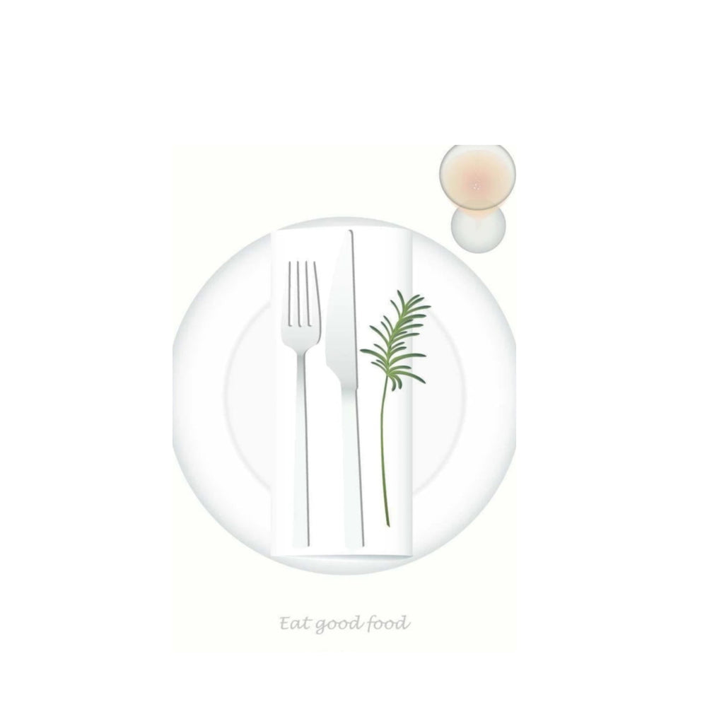 Vissevasse Eat Good Food Greeting Card, 10,5x15cm