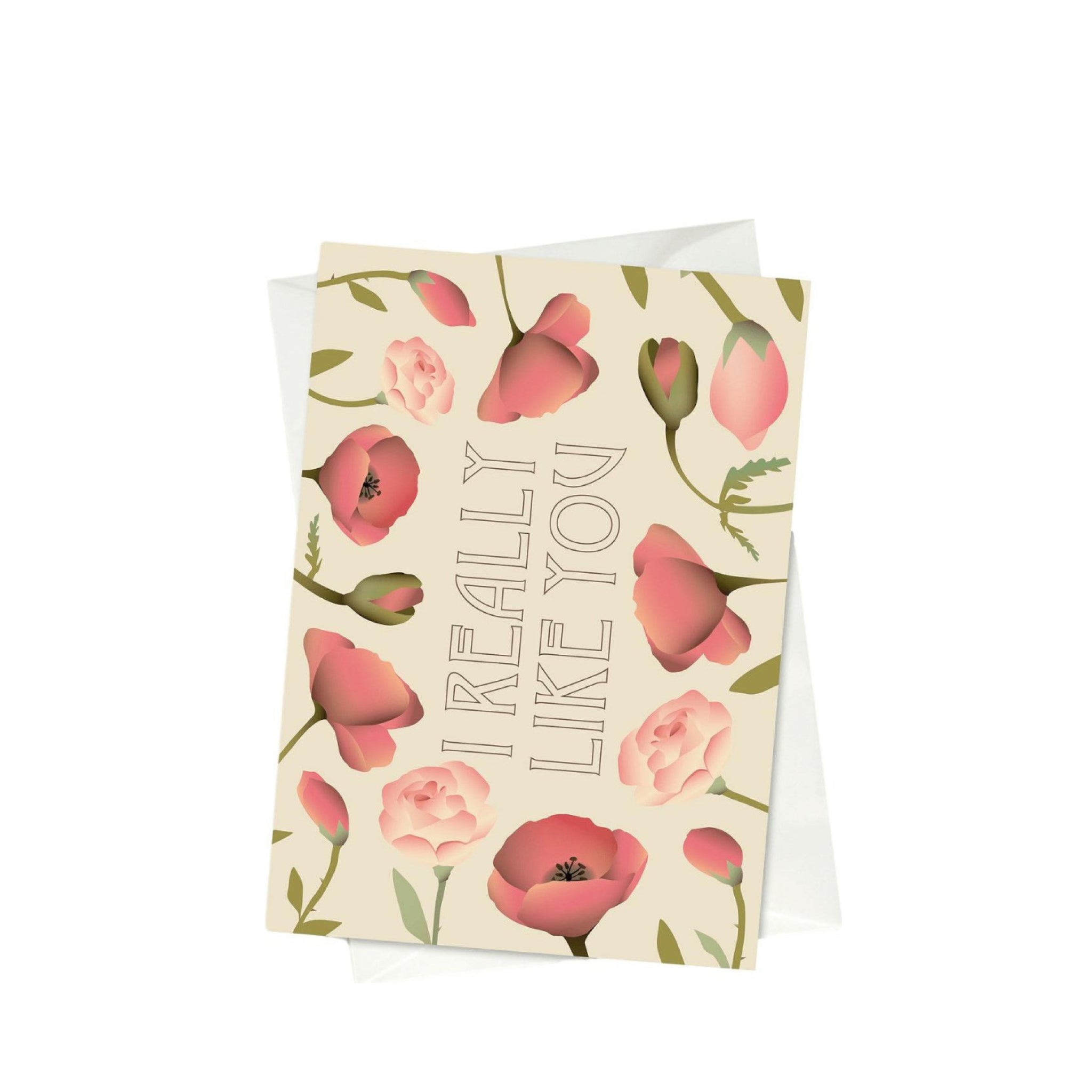 Vissevasse I Really Like You Greeting Card, 10,5x15cm