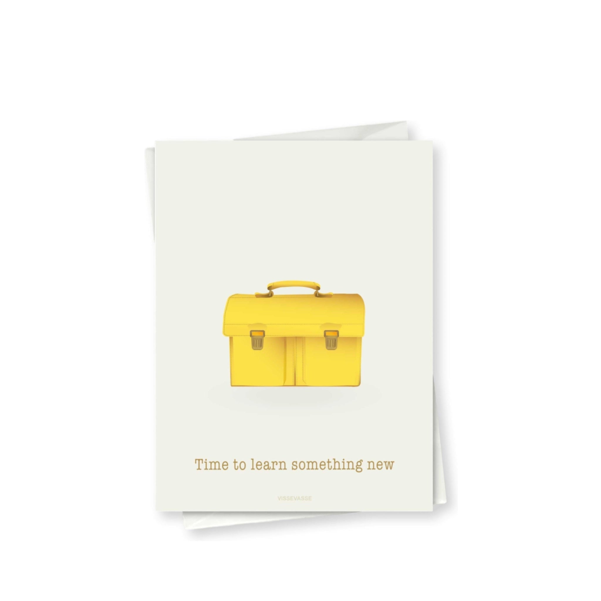 Vissevasse Time To Learn Something New Greeting Card, 10,5x15cm