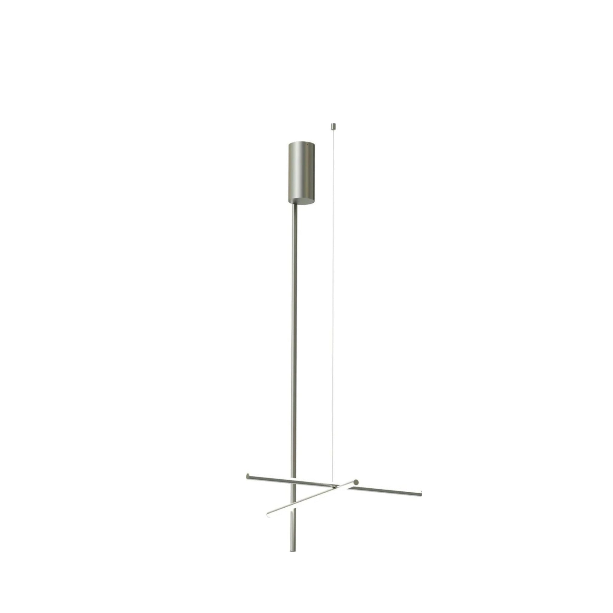 Flos Coordinates C1 Long Ceiling Lamp, Argent