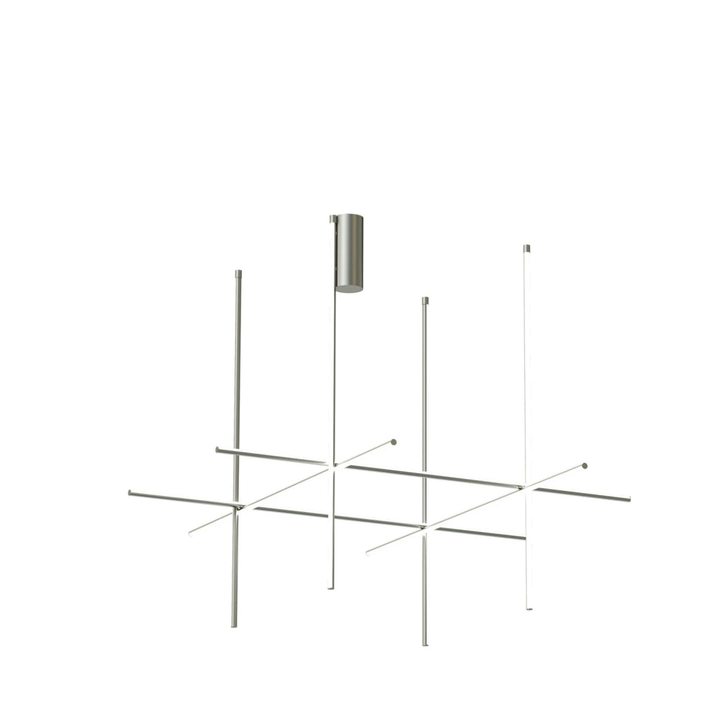 Flos Coordinates C4 Long Ceiling Lamp, Argent