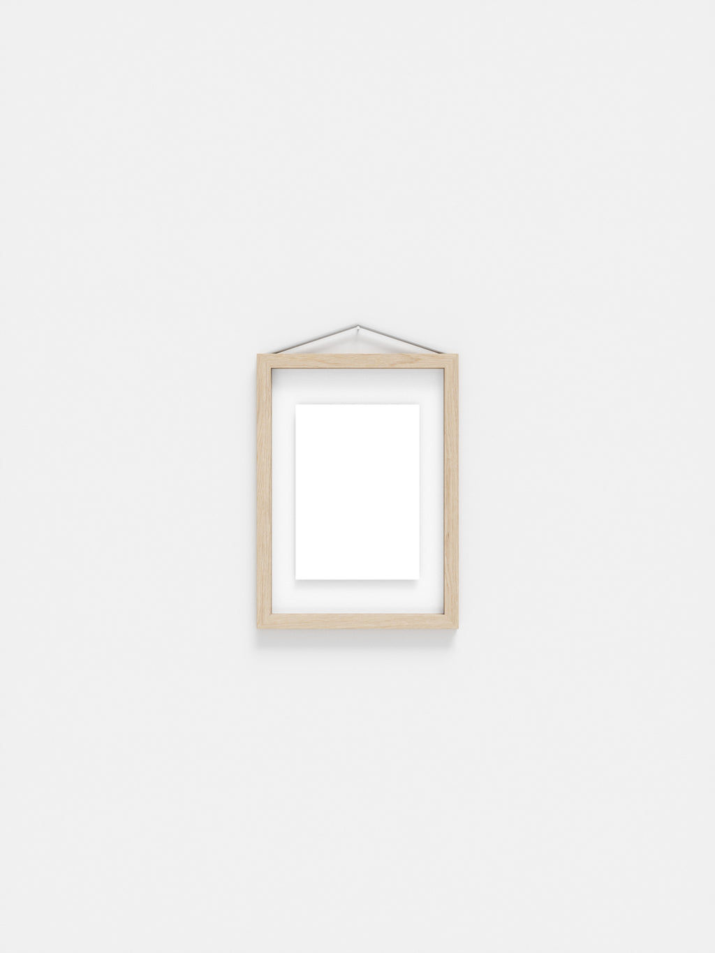 Moebe Frame A5 in Ash Wood - Stylish Acrylic Glass Display Frame