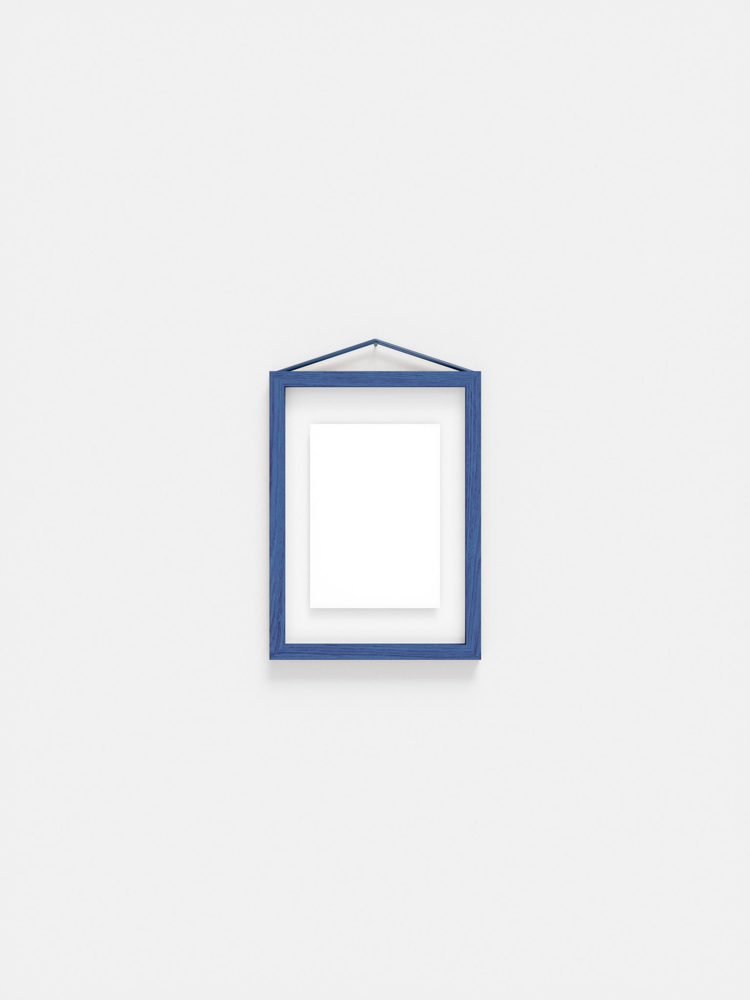 Moebe A5 Blue Satined Frame: Stylish Birch Wood Design & Versatile Display