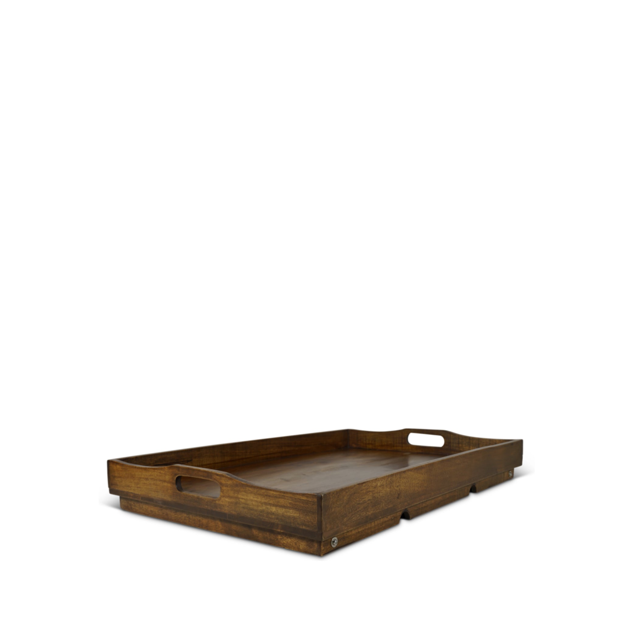 Authentic Models Wooden Serving Tray With Folding Feet, Large