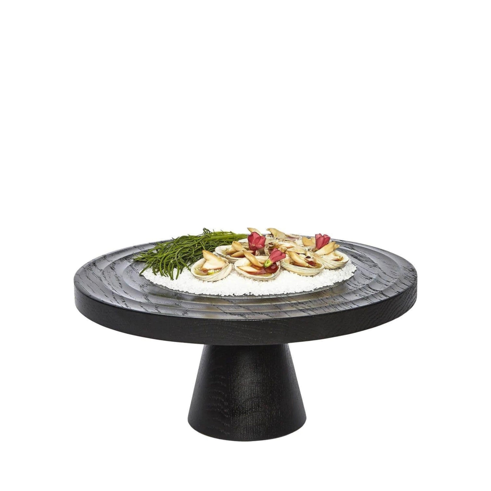 Dutchdeluxes cake stand dark oak, Ø 25 cm