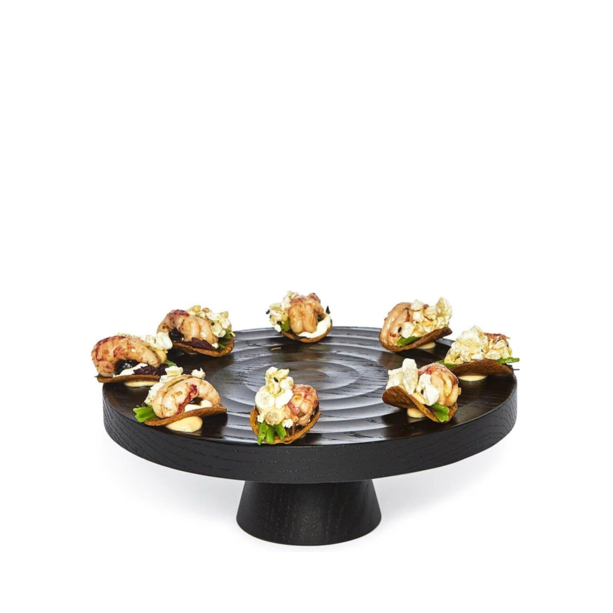 Dutchdeluxes cake stand dark oak, Ø 20 cm