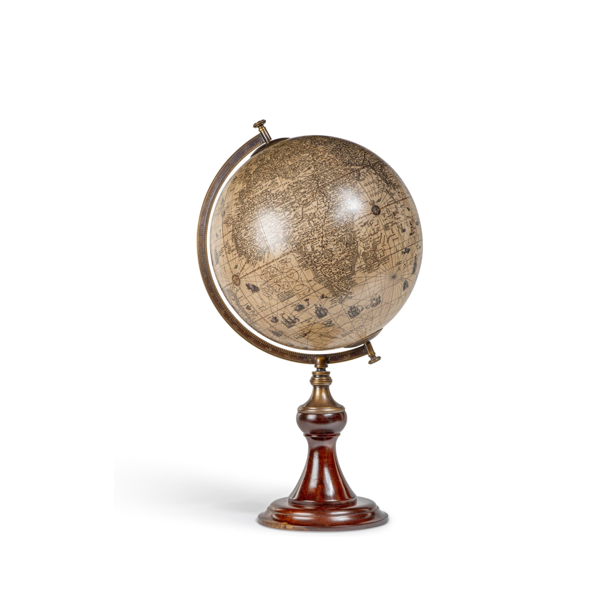 Authentic Models Hondius 1627 Classic Stand Globus