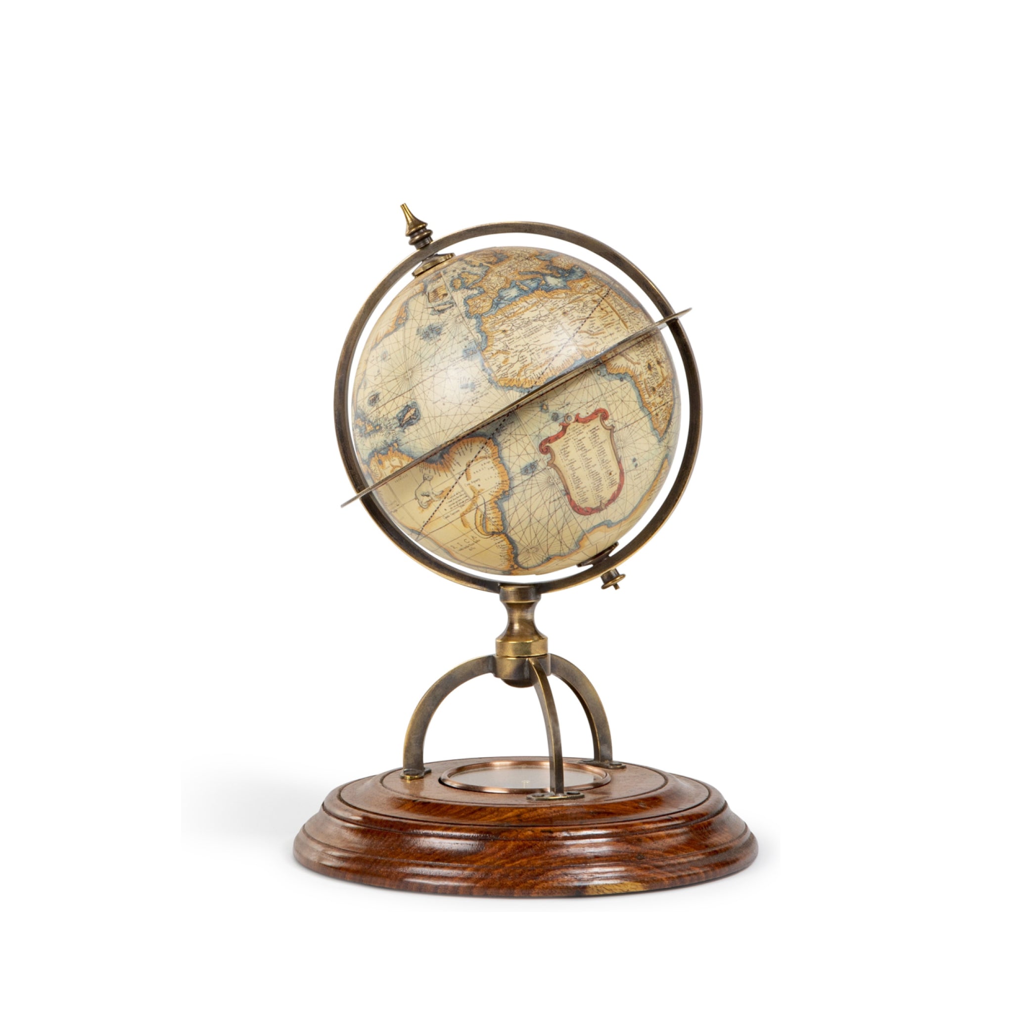 Authentic Models Terrestrial Globe With Compass