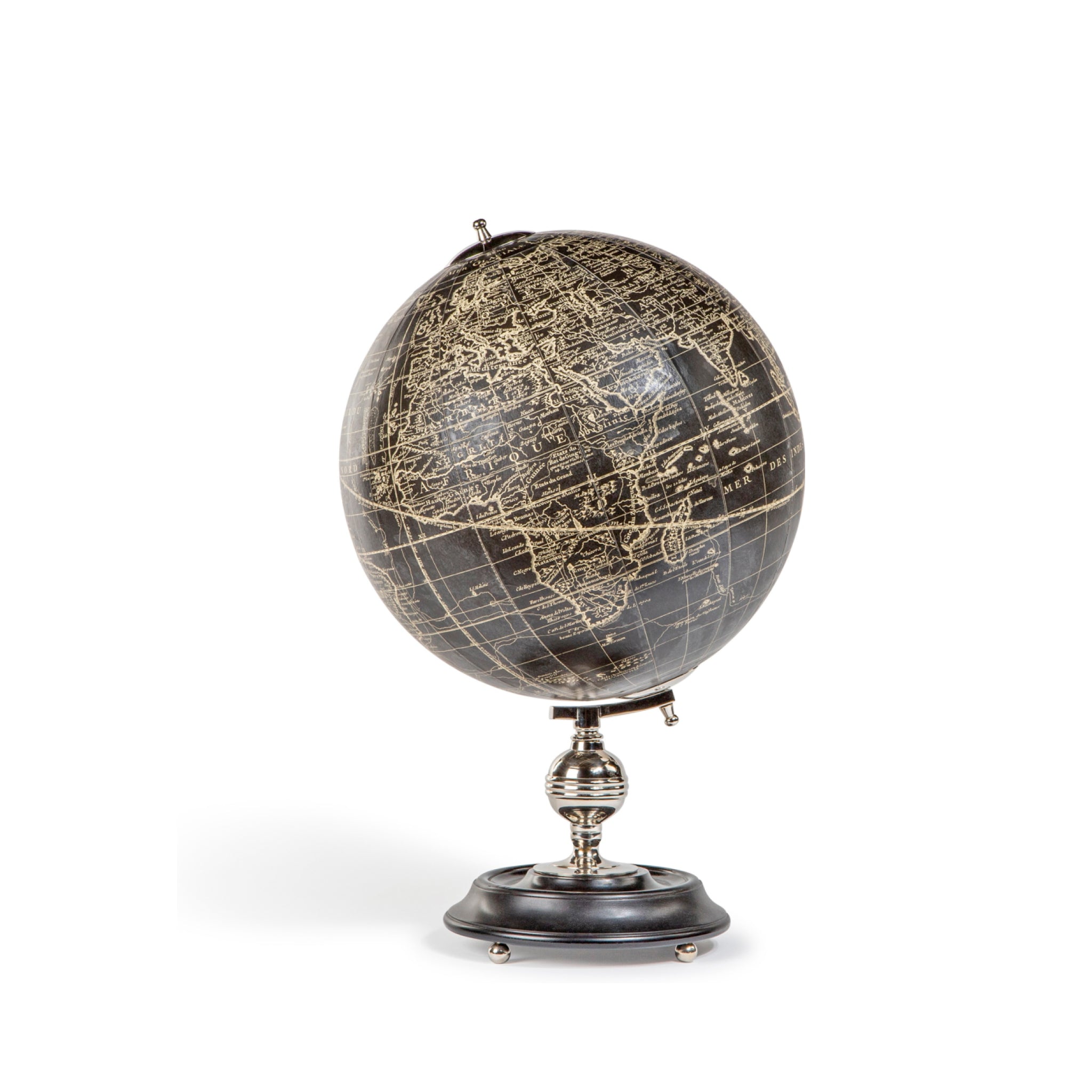 Authentic Models Vaugondy 1745 Globus, Noir