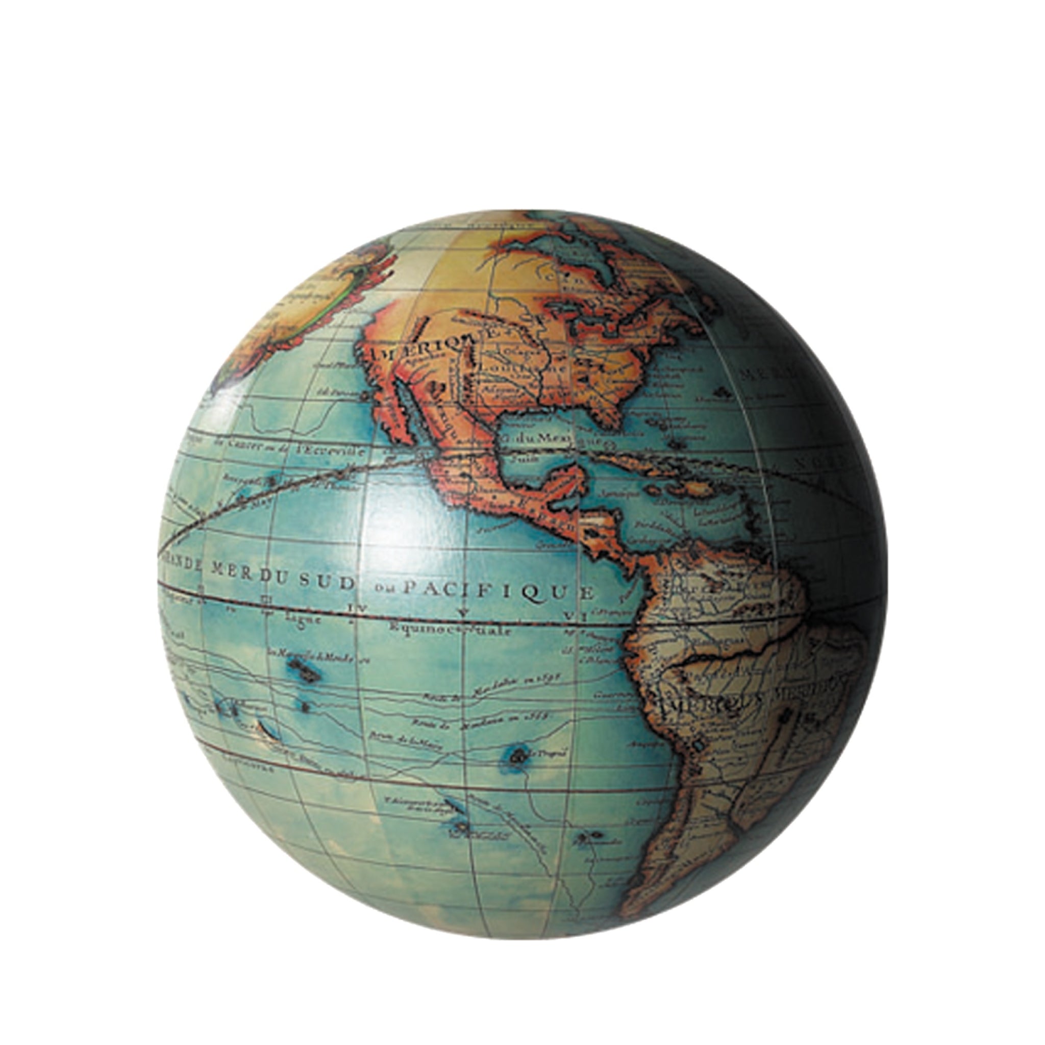 Authentic Models Vaugondy Earth Globe 14 Cm, Multicolor
