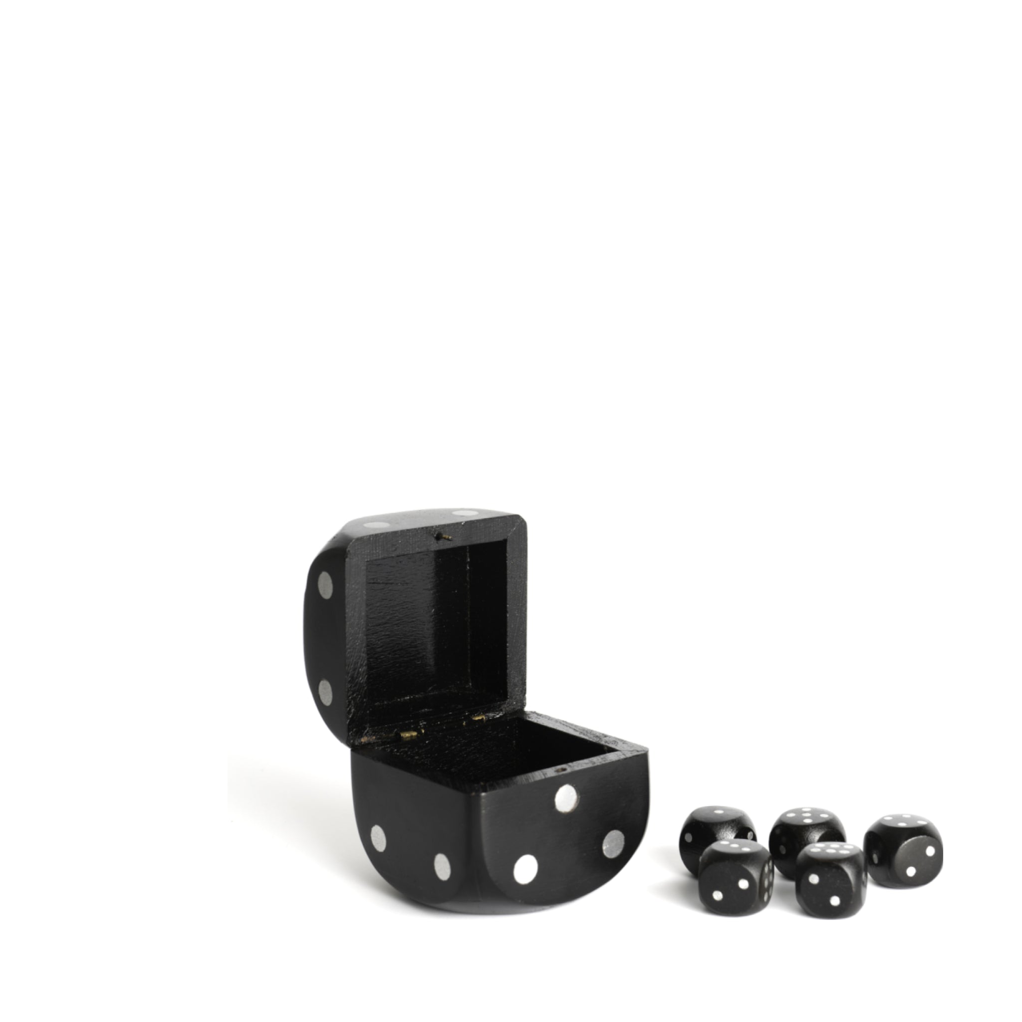 Authentic Models Cube Box Throw The Dice, Black