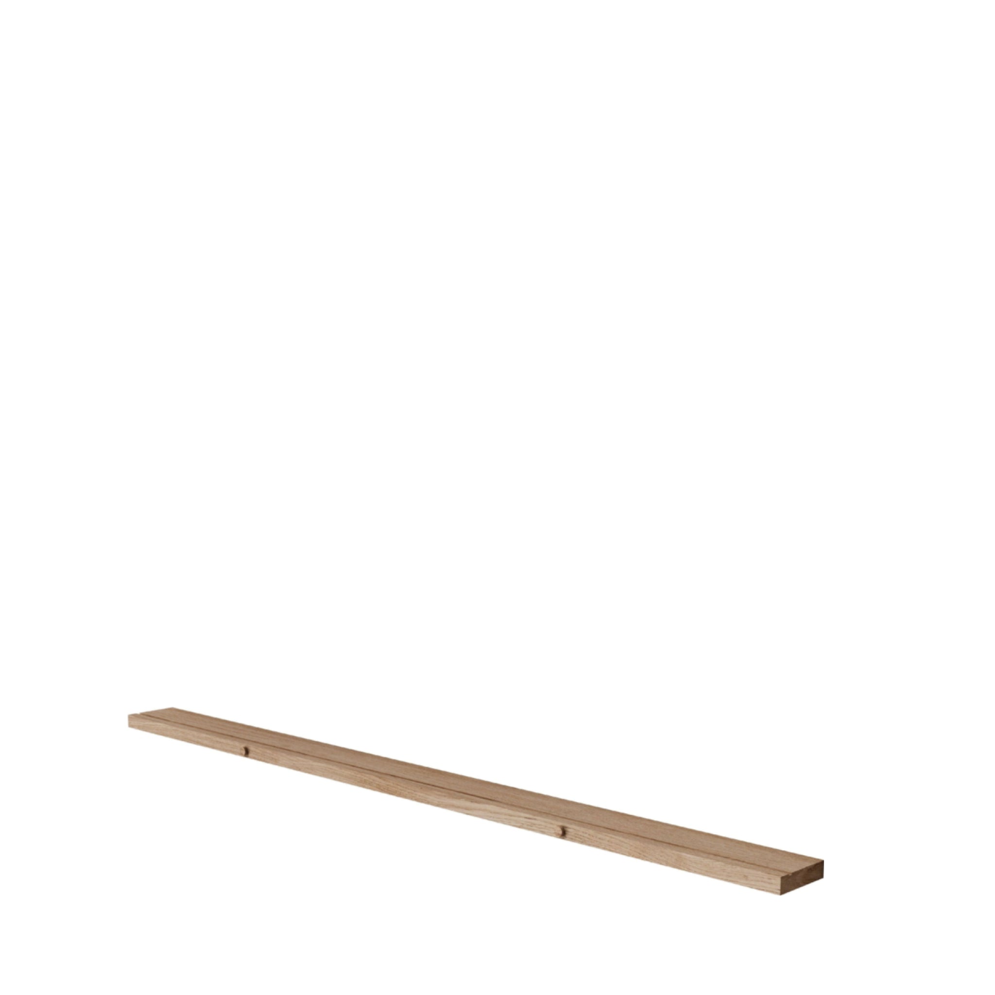 Moebe Gallery Shelf 115 cm Oak - Stylish Solid Wood Wall Decor Solution