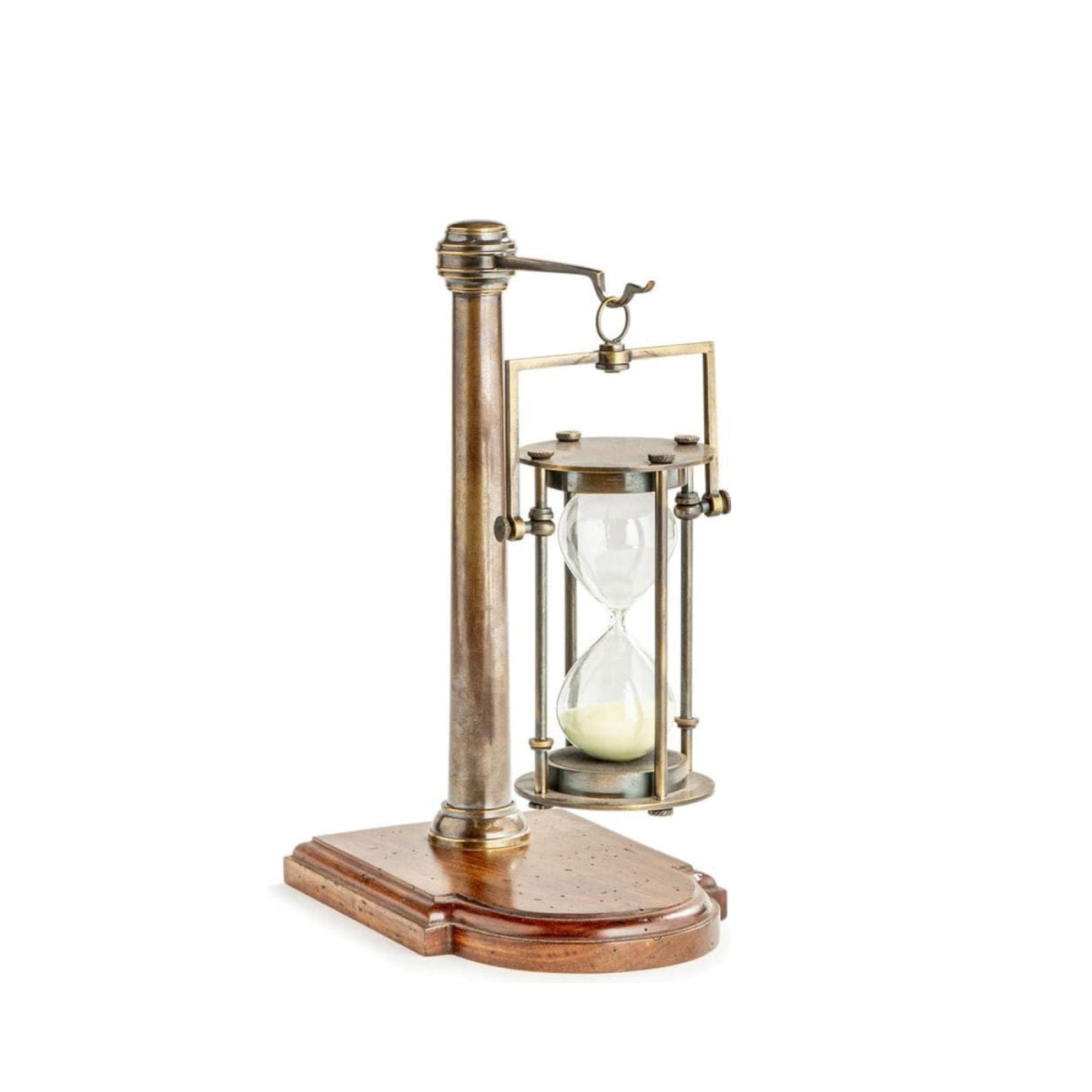 Authentic Models 30 Minutes Hourglass, Bronzed With Stand