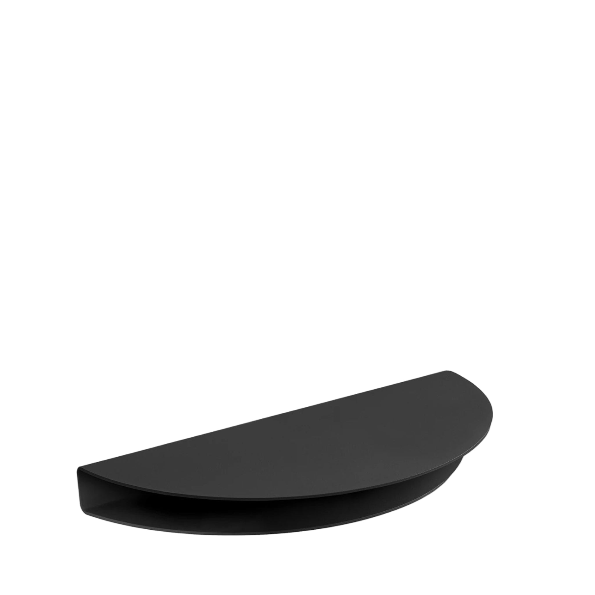Stylish Moebe Half Moon Shelf 20x40cm Black - Modern Steel Design