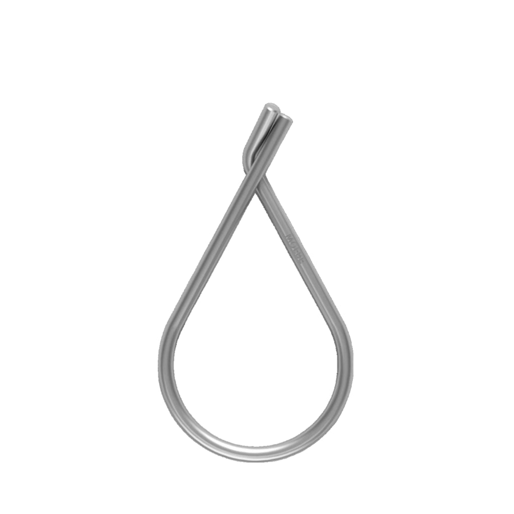 Moebe Key Ring, Stainless Steel, Ø3,8