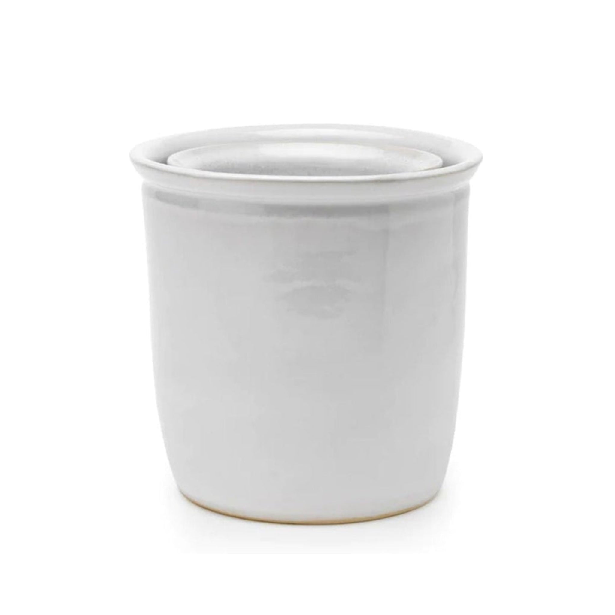 Knabstrup Keramik Tavola Pickle Pot Set of 2 4 L + 2 L, White