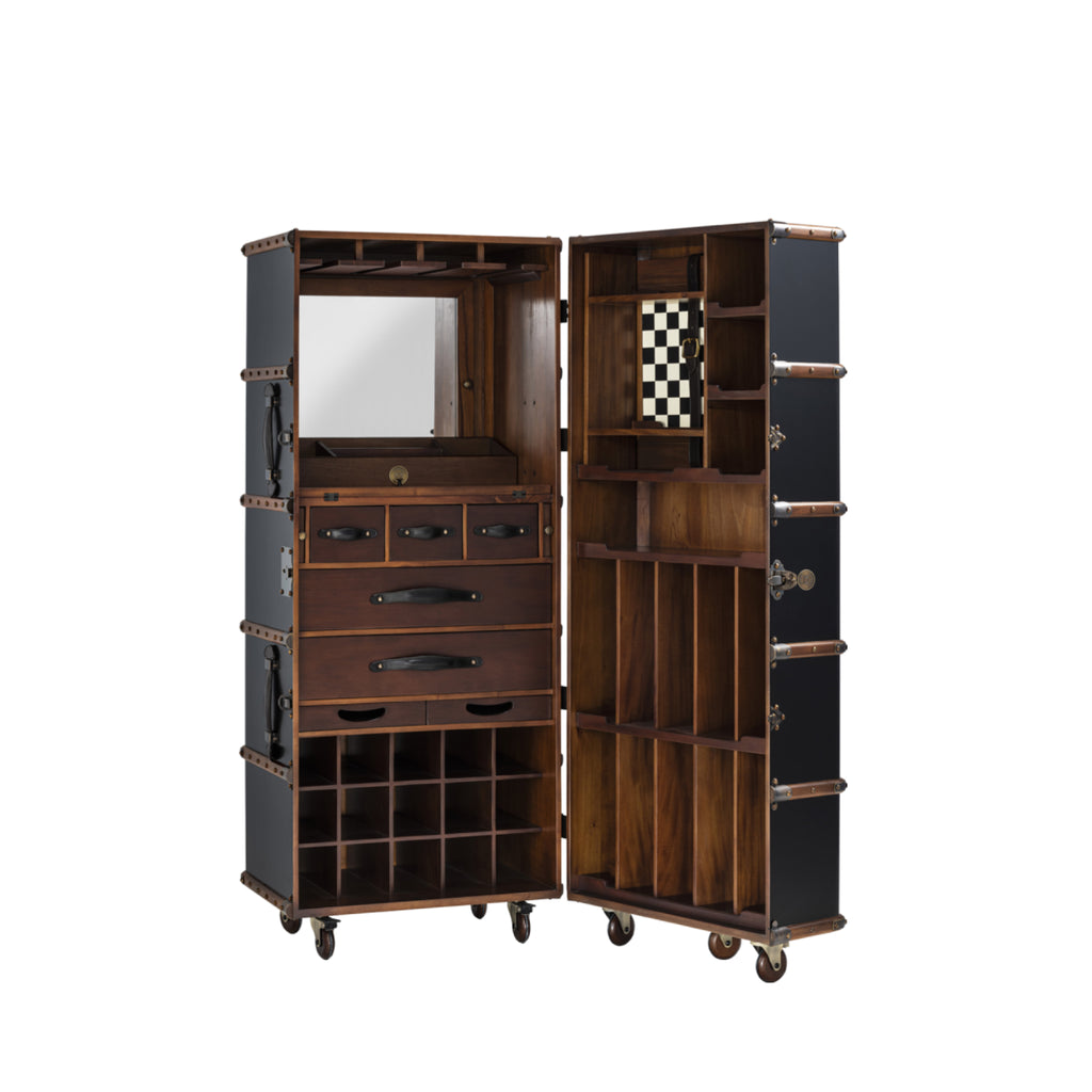 Authentic Models Stateroom Cabinet Case, Black