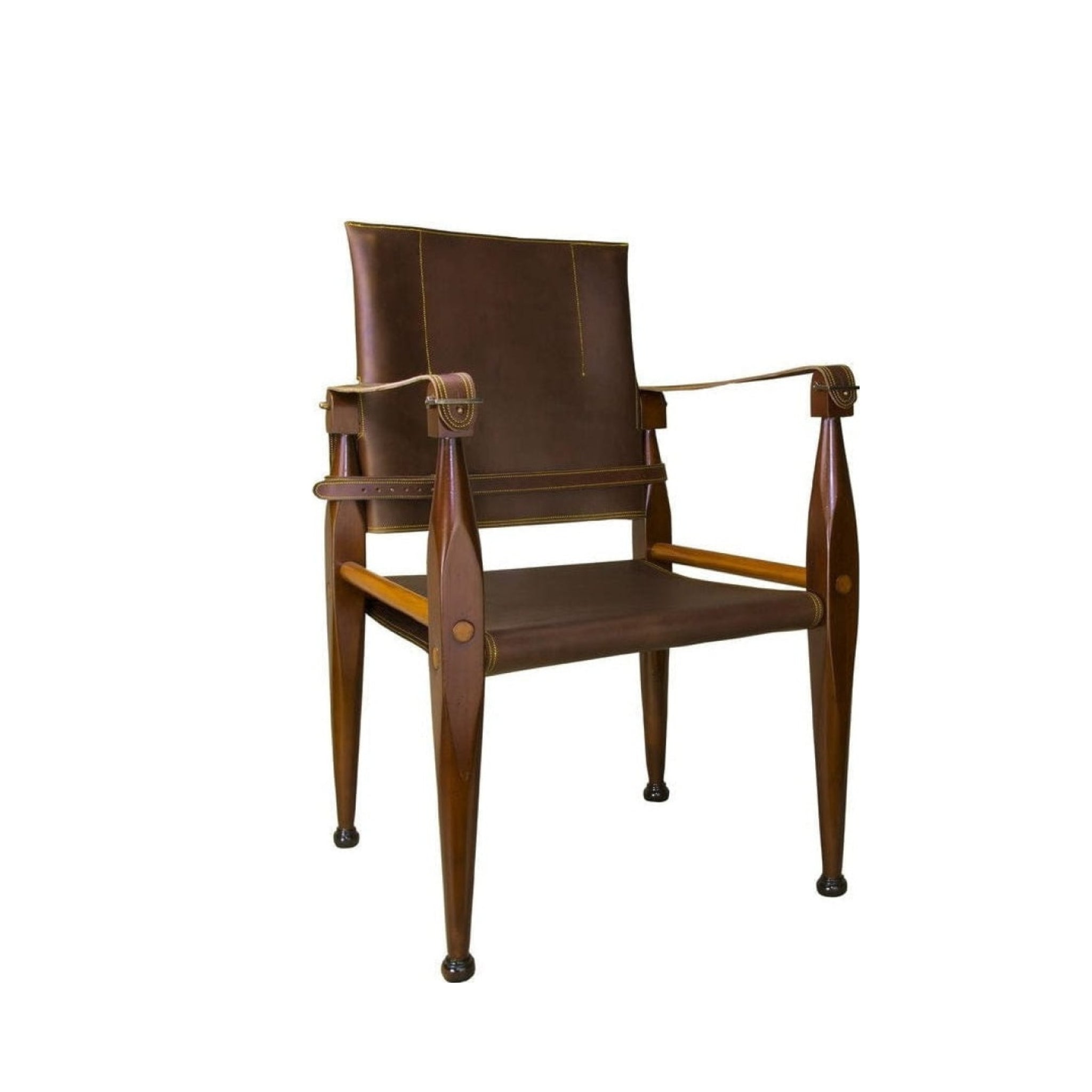 Authentic Models Safari Chair With Leather Seat