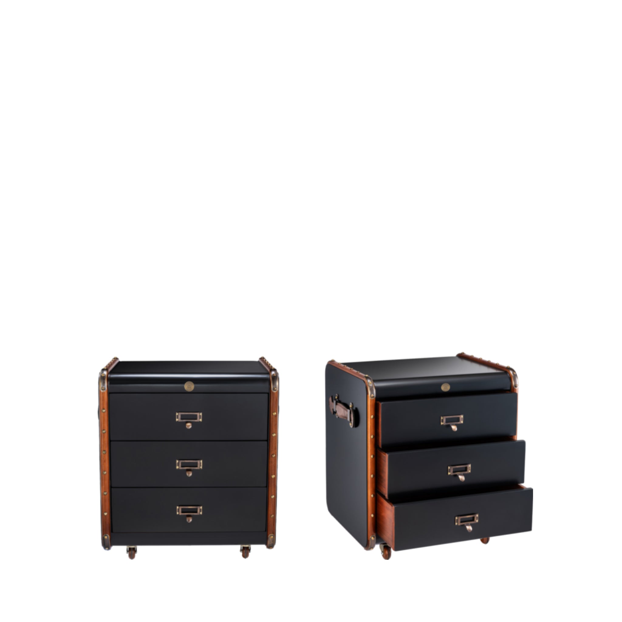 Authentic Models Stateroom Drawers Black, Small