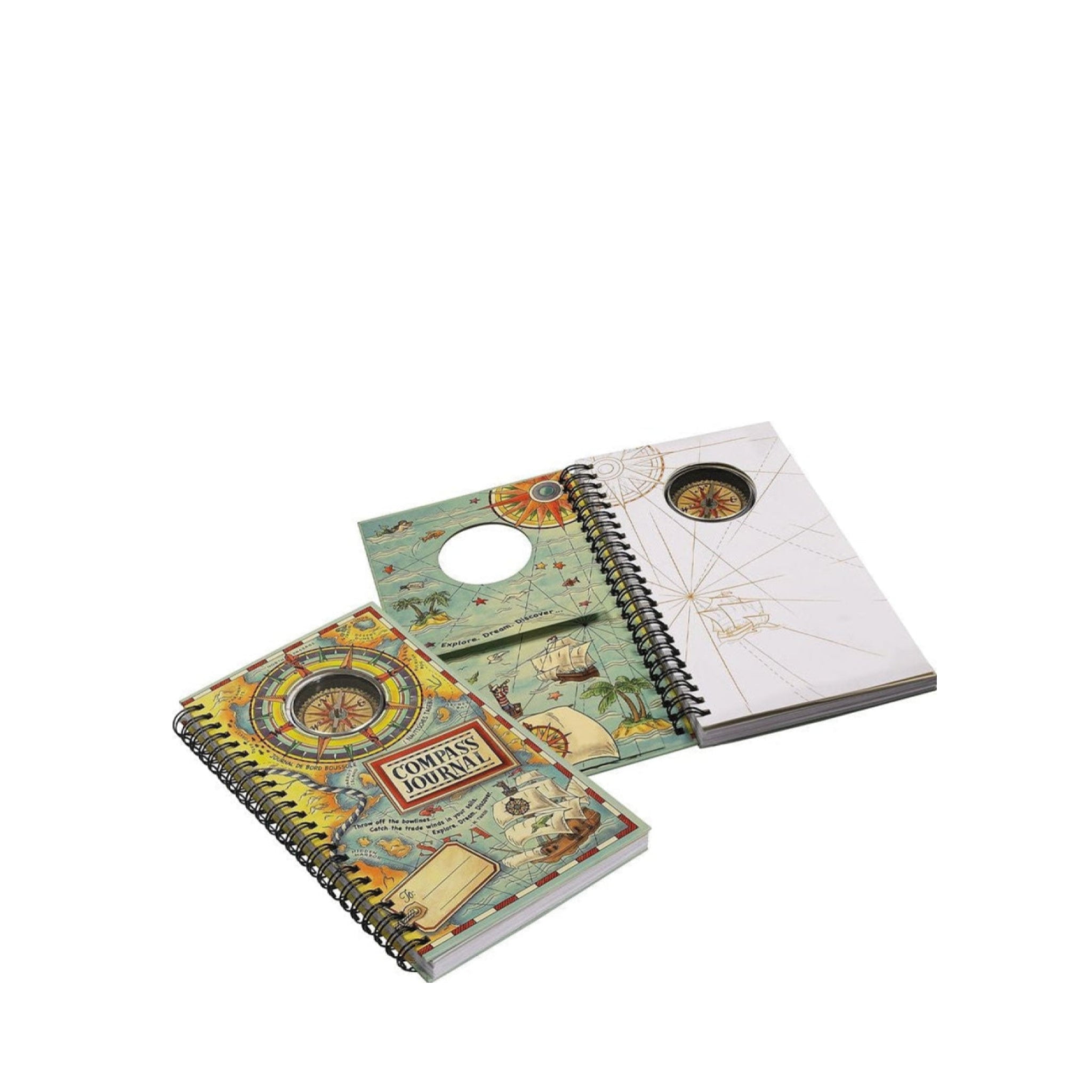 Authentic Models Compass And Notebook