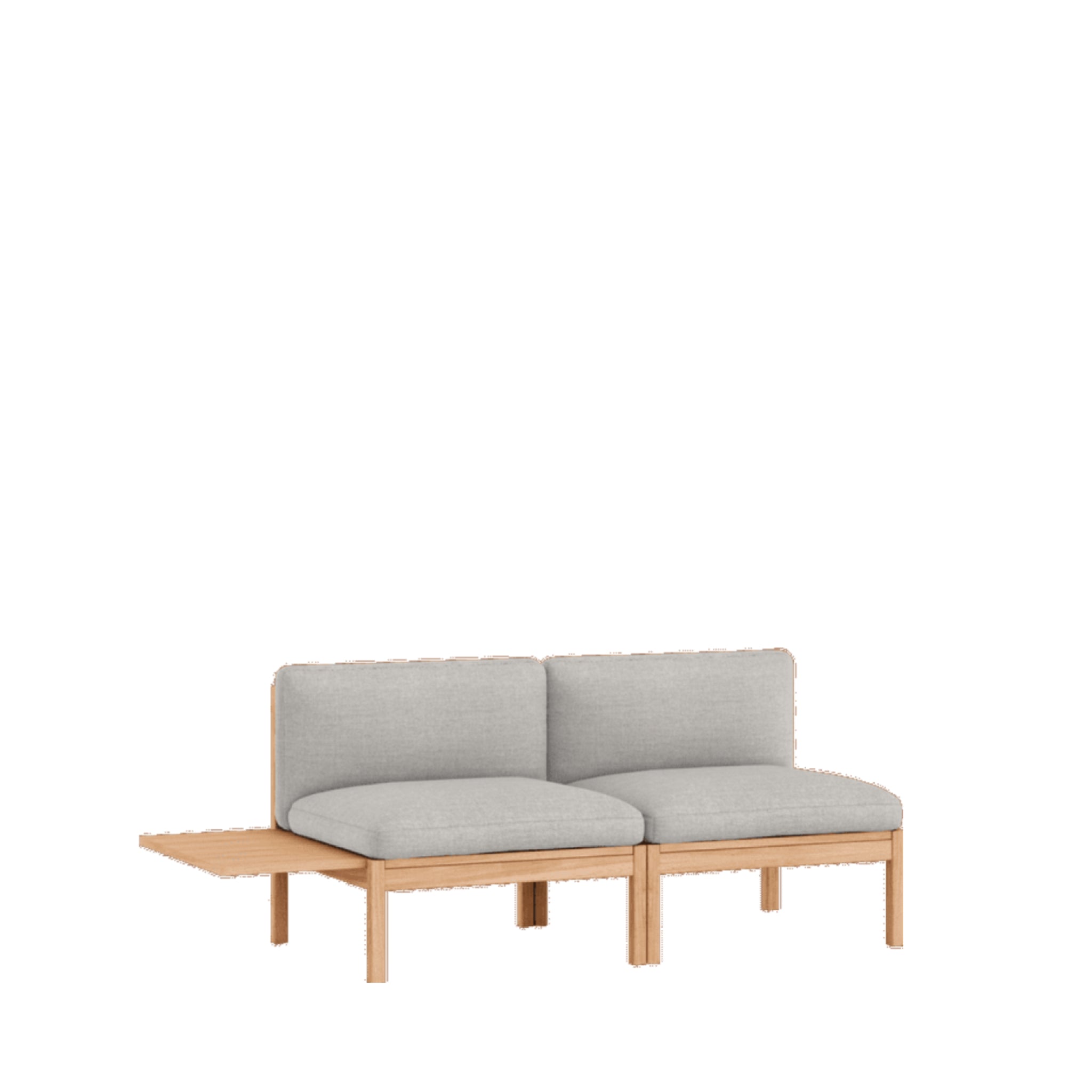 Moebe Modular Sofa Set, 2 Seater Sofa With 1 Side Table, Autumn 101 (fsc Mix Credit)