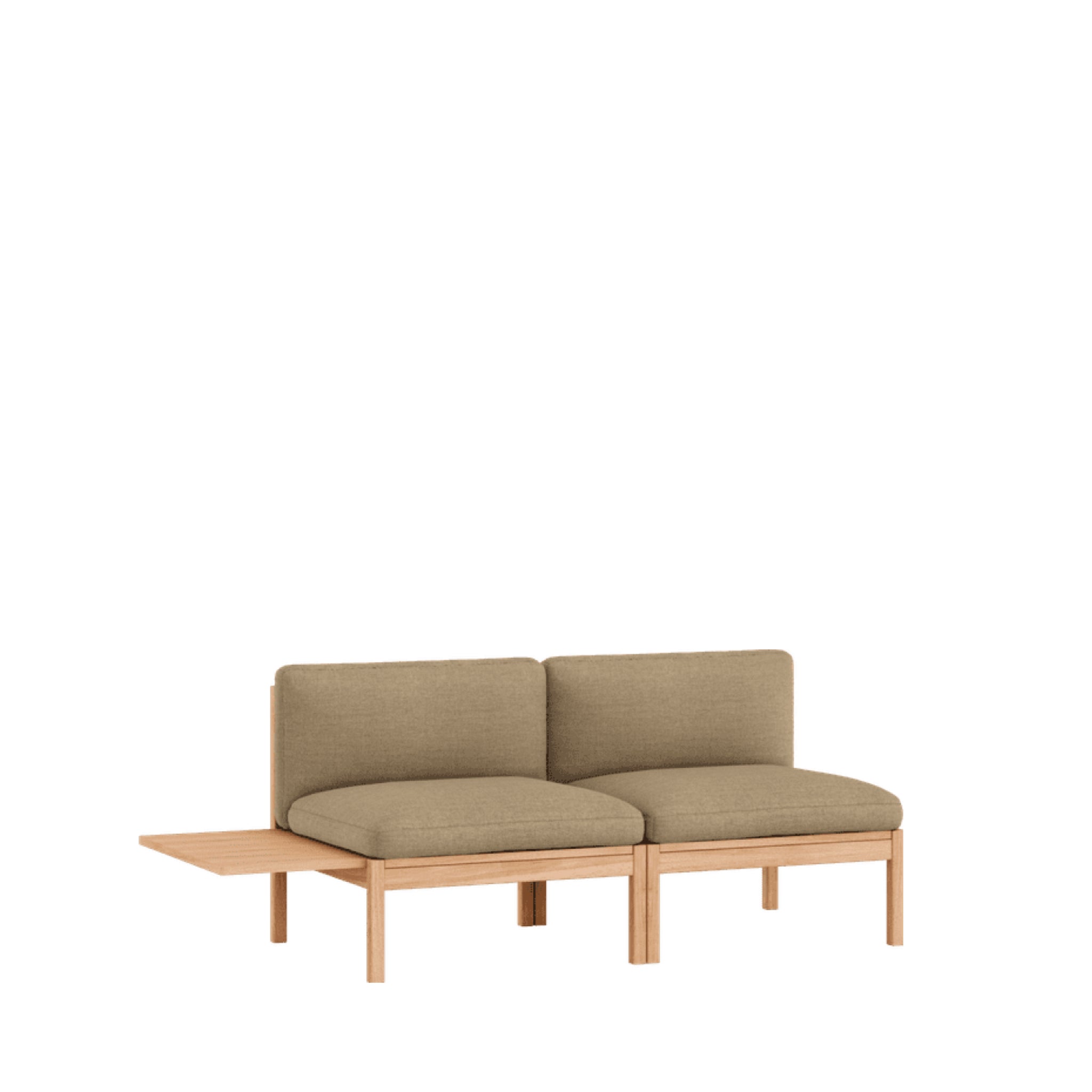 Moebe Modular Sofa Set, 2 Seater Sofa With 1 Side Table, Autumn 221 (fsc Mix Credit)