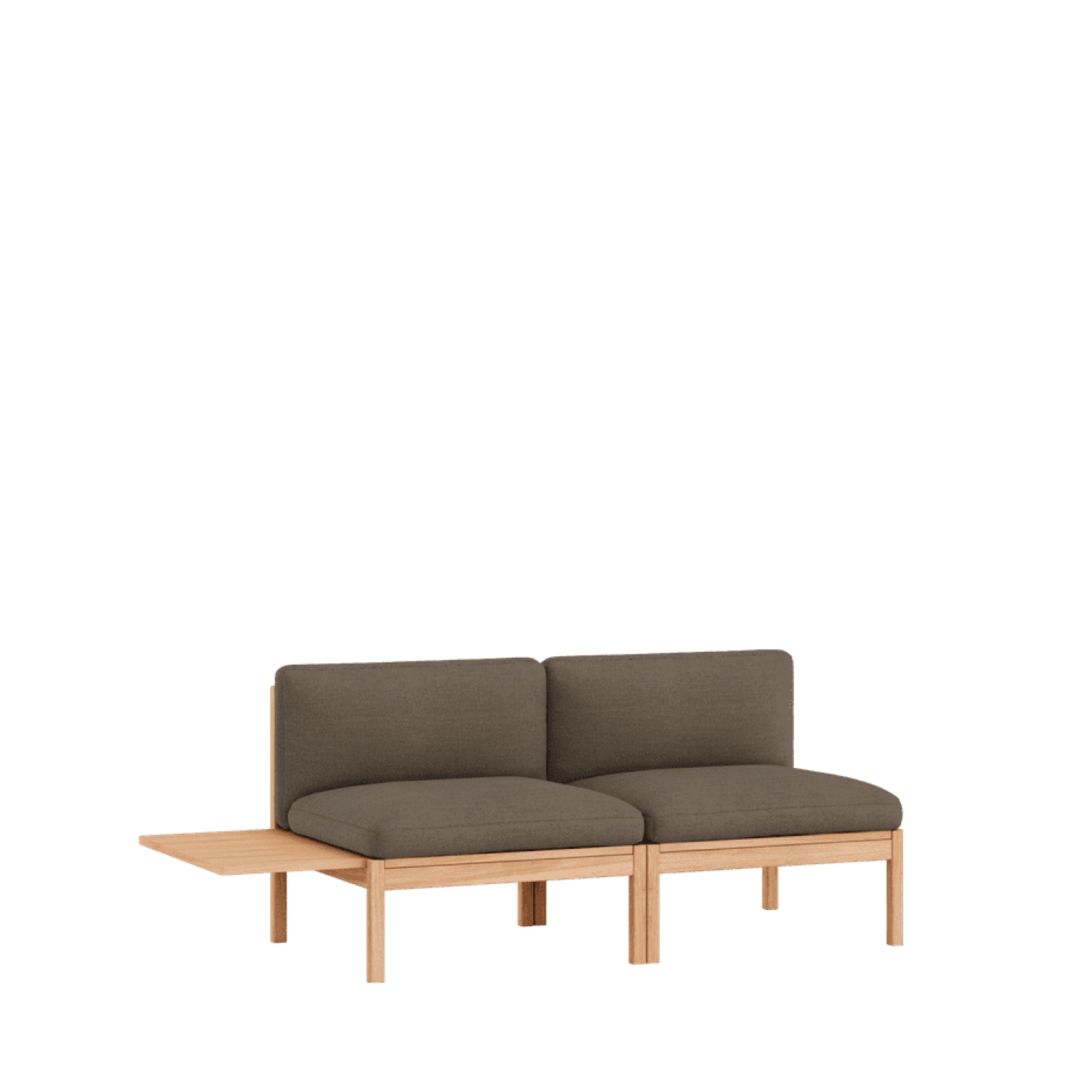 Moebe Modular Sofa Set, 2 Seater Sofa With 1 Side Table, Autumn 361 (fsc Mix Credit)